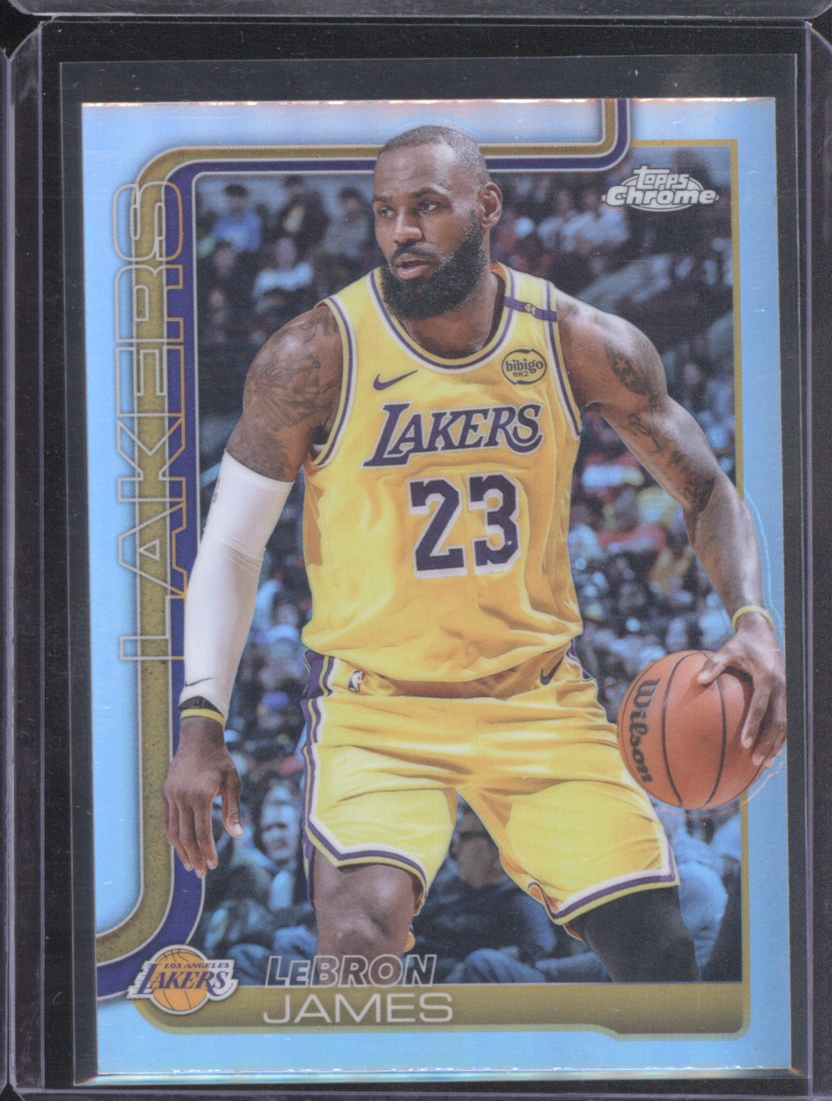 LeBron James 2025-26 Topps Chrome Refractor #127 Lakers