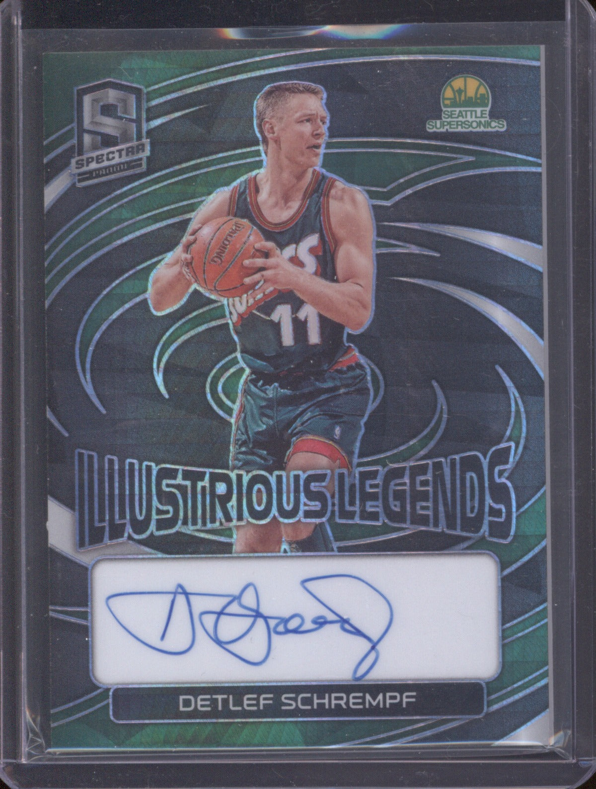 Detlef Schrempf 2022 Panini Spectra #ILS-DFS ILLUSTRIOUS LEGENDS Autograph