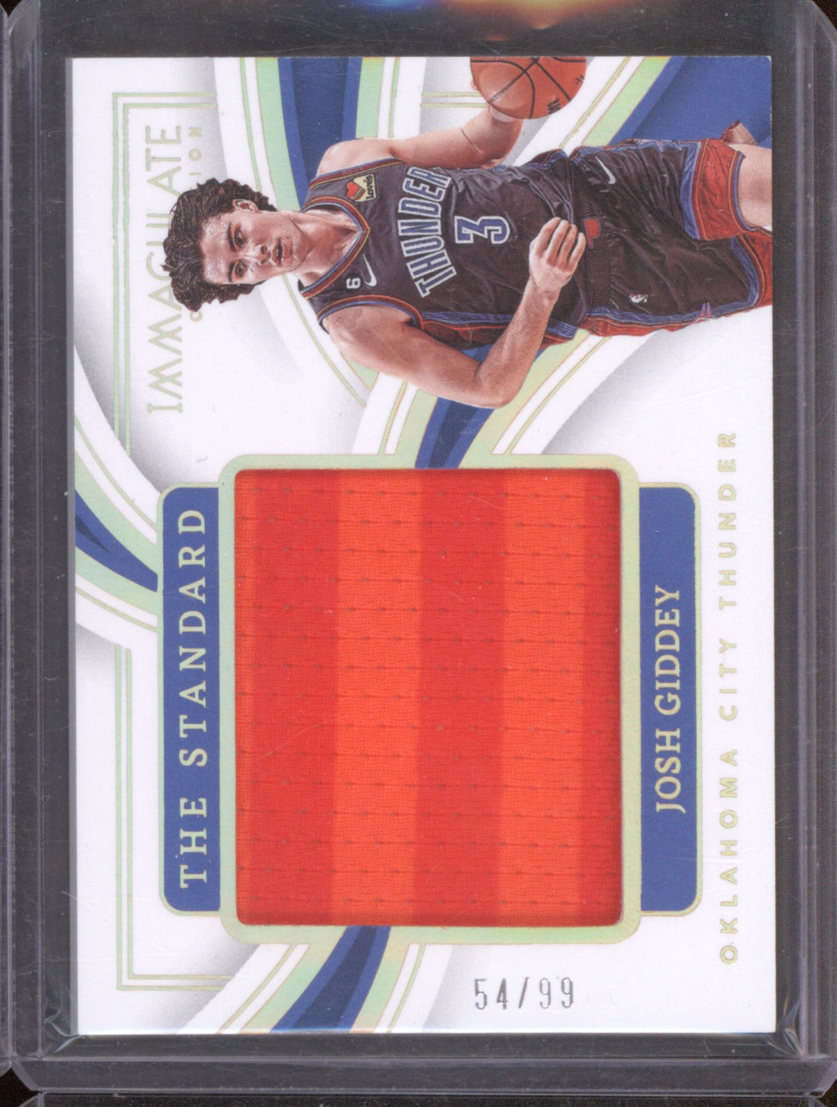 Josh Giddey 2022 Panini Immaculate Collection Patch #ICS-JGO The Standard /99