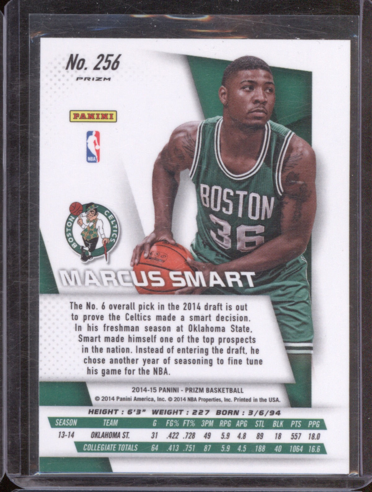 Marcus Smart 2014-15 Panini Prizm #256 Green Celtics