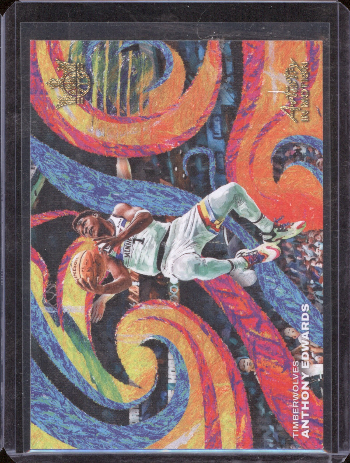 Anthony Edwards 2022-23 Panini Court Kings #24 Artistry In Motion Timberwolves