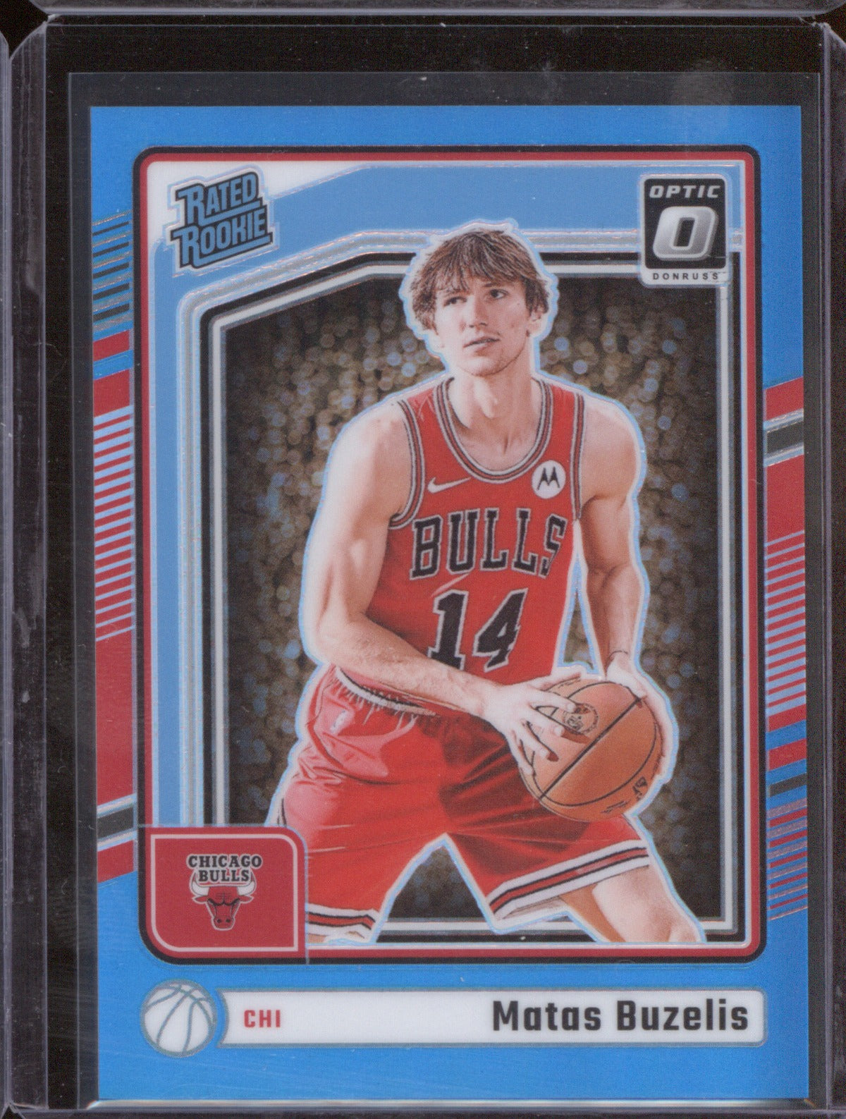 Matas Buzelis 2024 Panini Donruss Optic #271 Rated Rookie Aqua Prizm /225