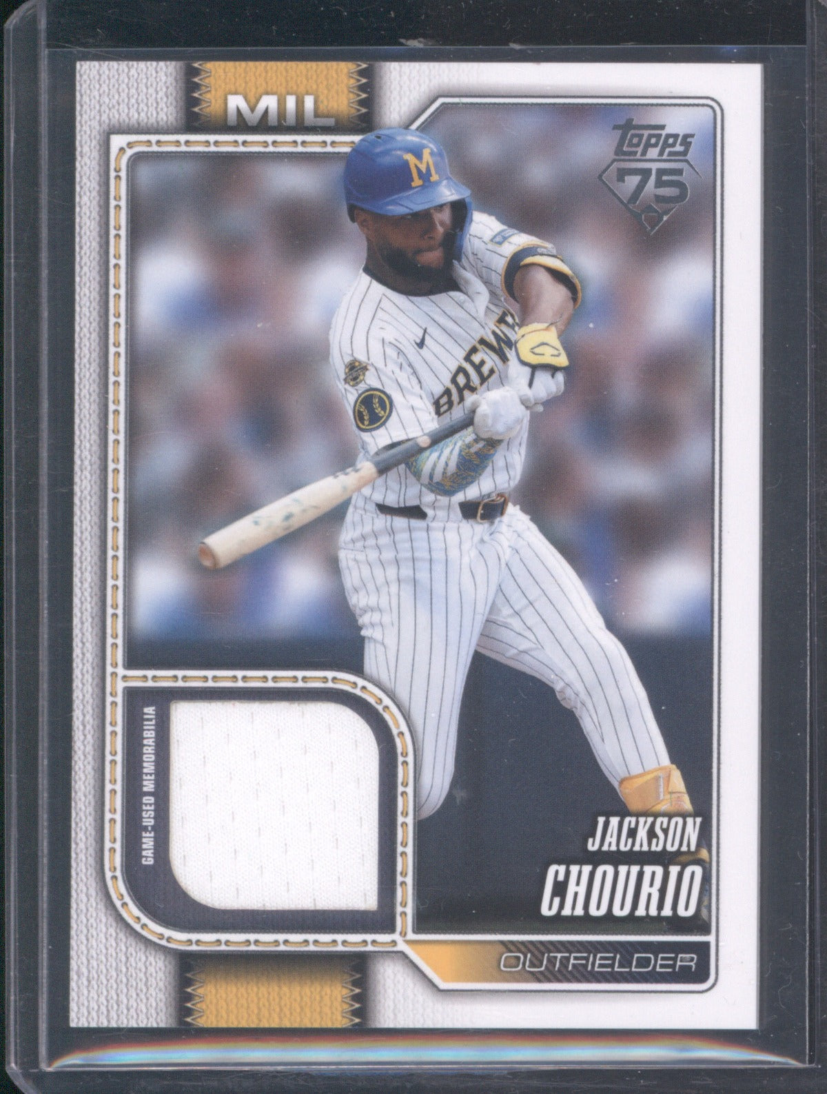 Jackson Chourio 2026 Topps Series 2 448 Real One Relics Jersey