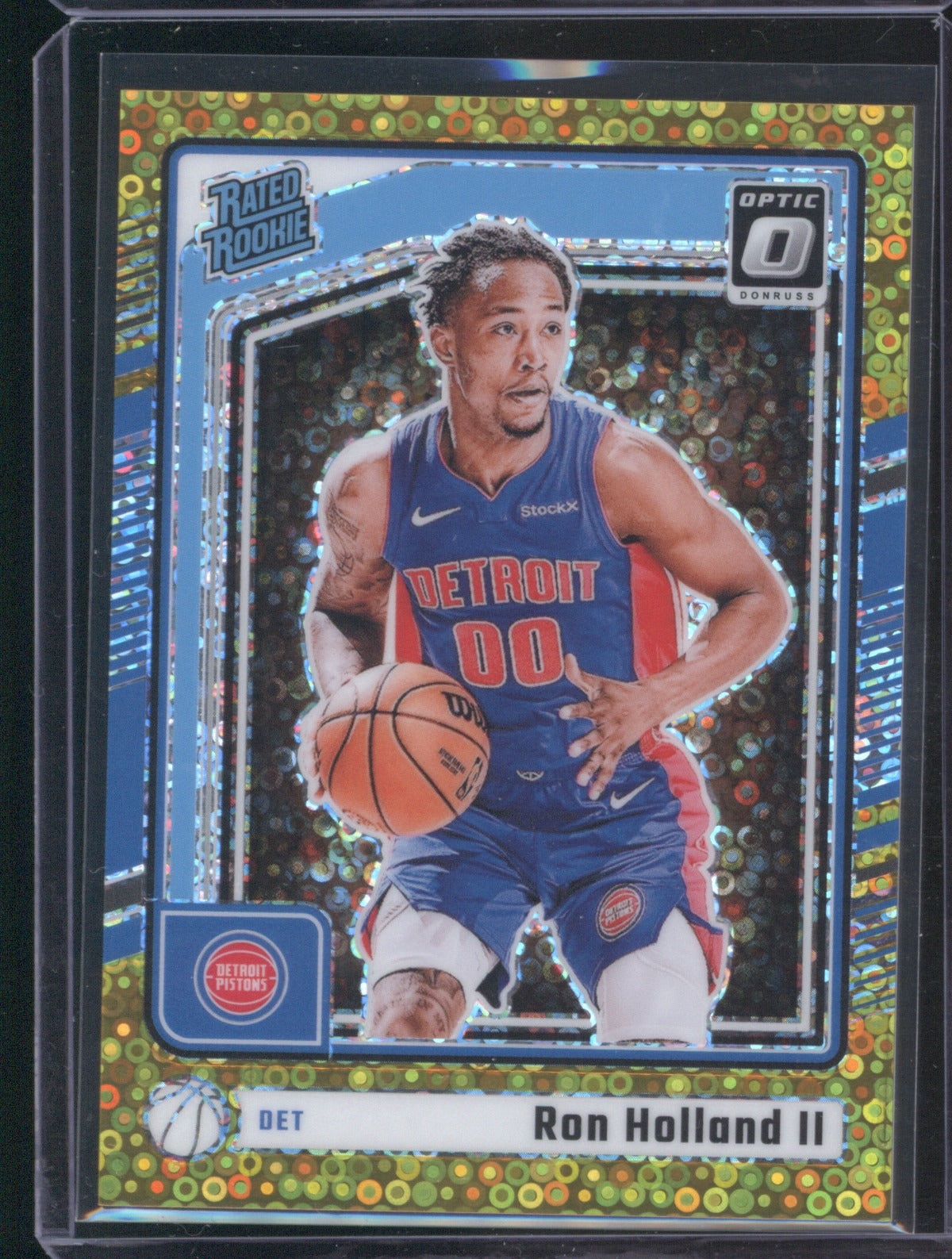 Ron Holland II 2024/25 Panini Donruss Optic 291 Gold Fast Break 6/10 RC