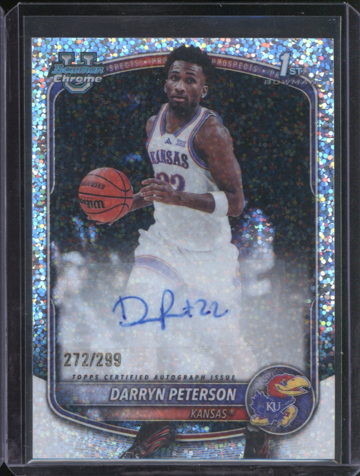 Darryn Peterson 2025 Bowman CPA-DP Chrome Auto Speckle Refractor 1st 272/299 RC