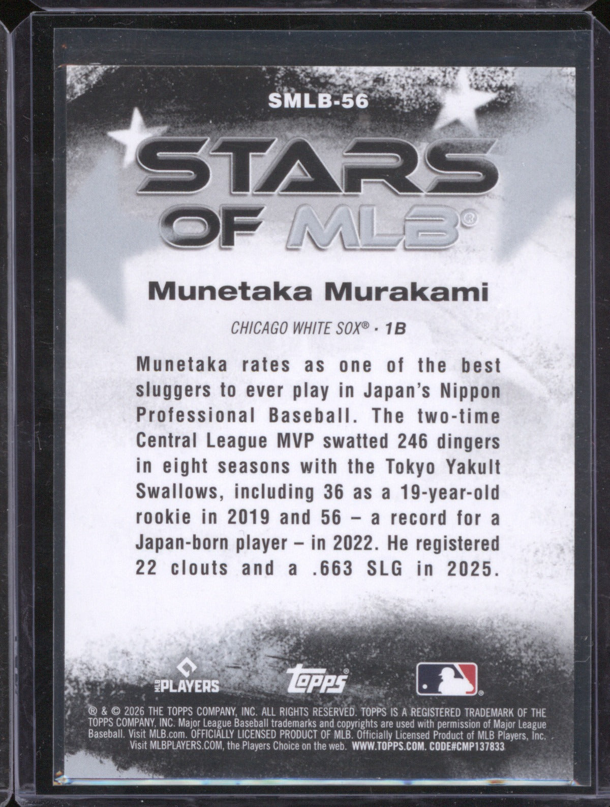 Munetaka Murakami 2026 Topps Series 2 SMLB-26 Stars of MLB RC