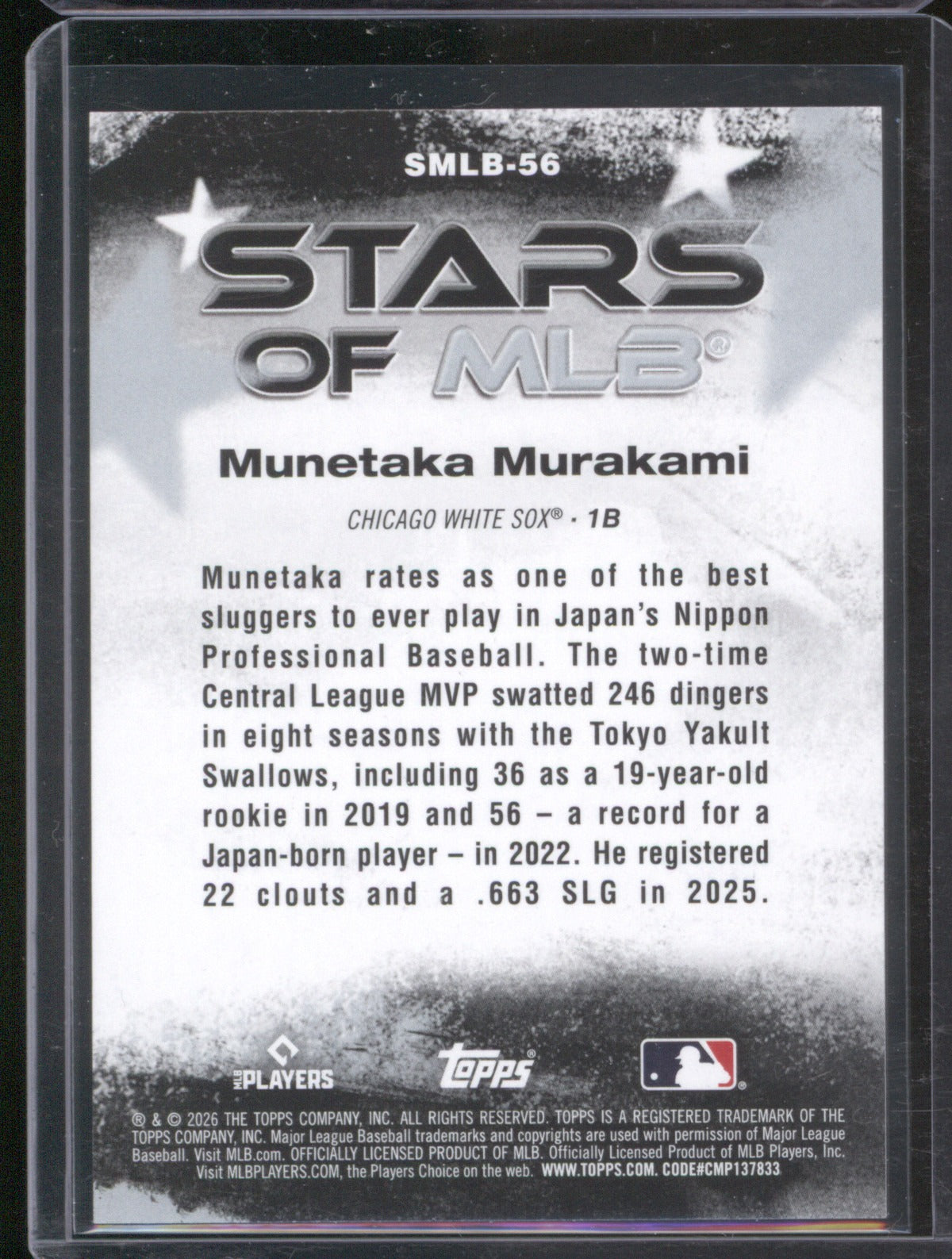 Munetaka Murakami 2026 Topps Series 2 SMLB-26 Stars of MLB RC