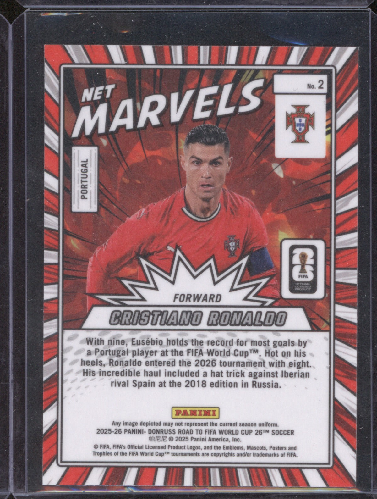 Cristiano Ronaldo 2025 Donruss Road To FIFA World Cup #2 Net Marvels