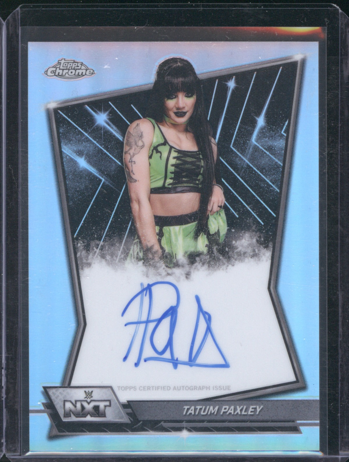 2026 Topps Chrome WWE Tatum Paxley #NXT-TAT Autograph Refractor