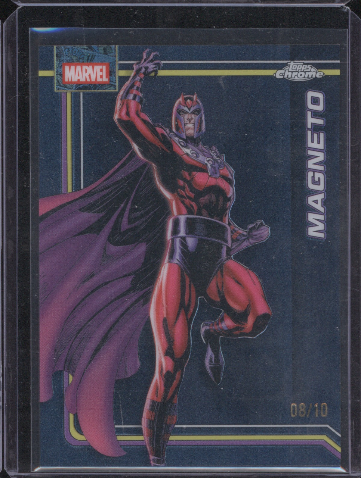 Magneto 2026 Topps Chrome Marvel Comics #74 Black Refractor /10