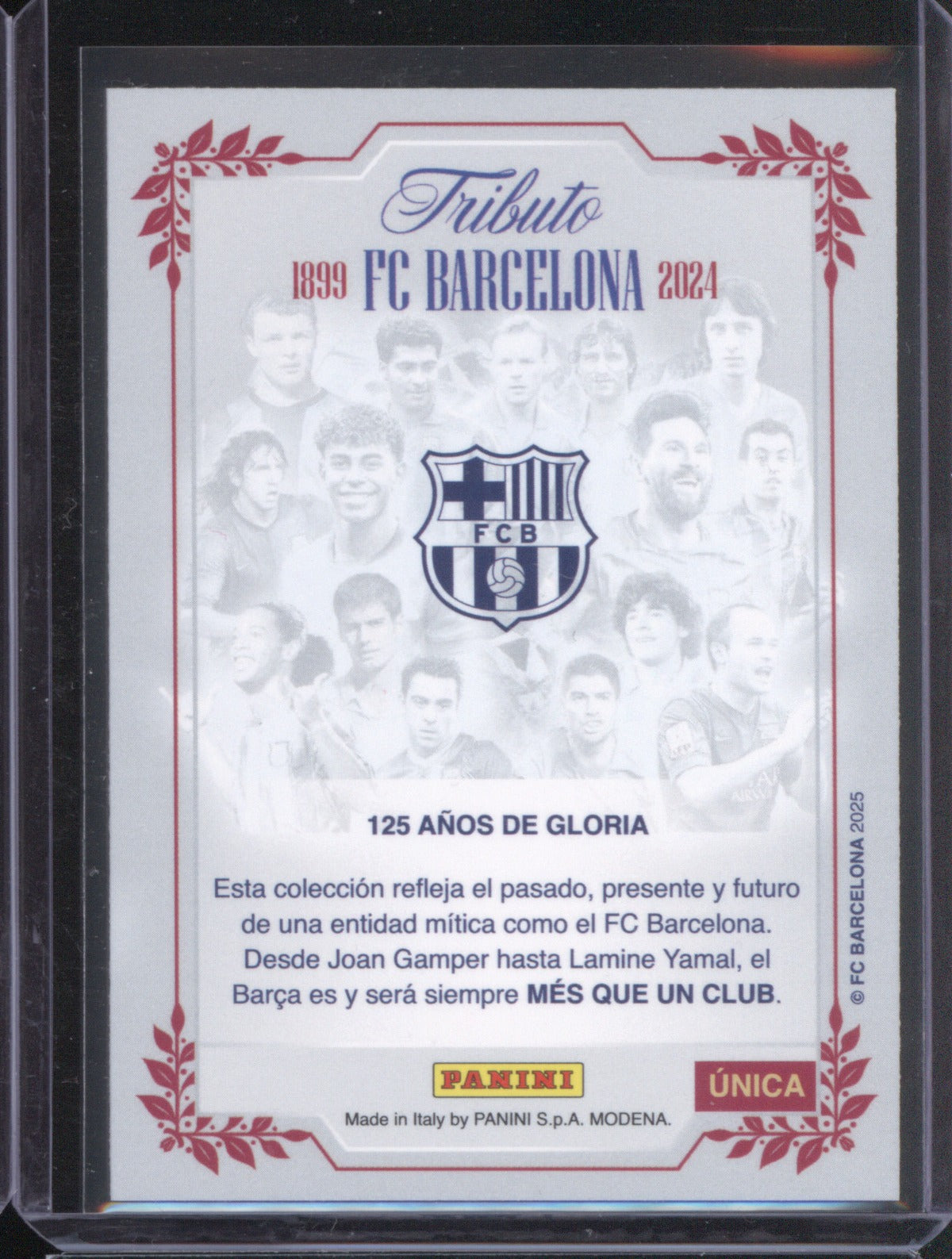 FC Barcelona 2024 Panini Tribute UNICA