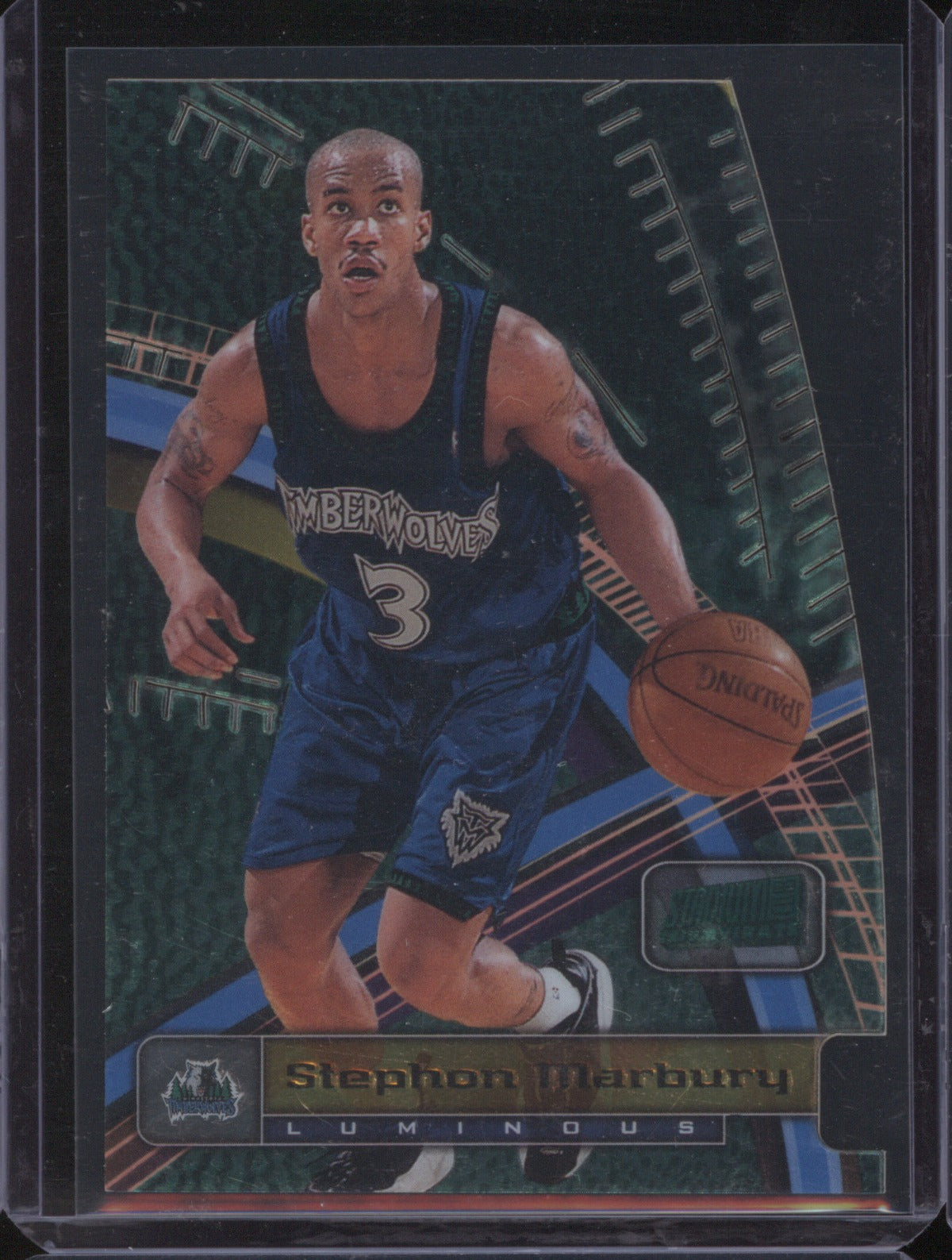 Stephon Marbury 1998 Topps Stadium Club Triumvirate #T3a Luminous