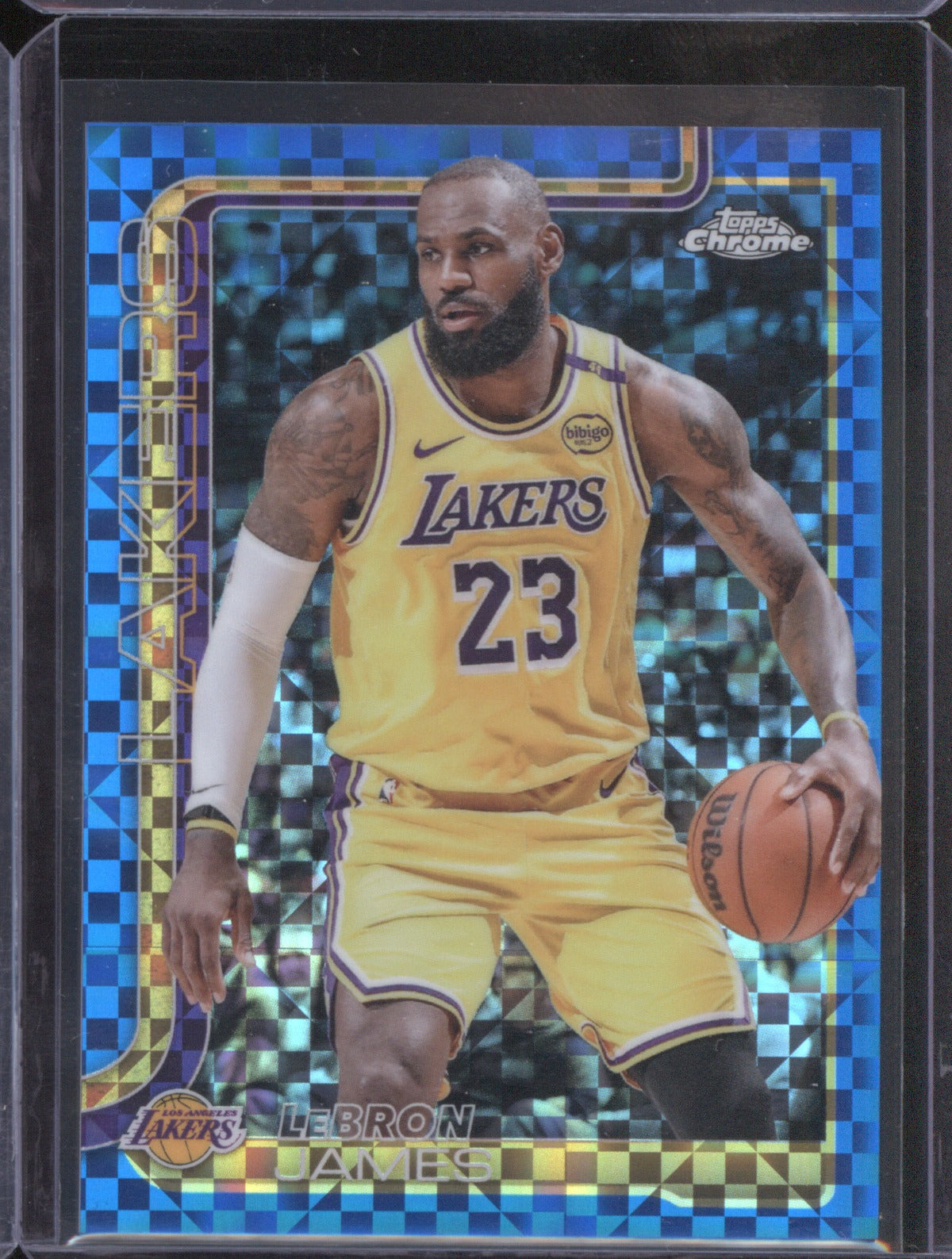 LeBron James 2025-26 Topps Chrome #127 Blue X-Fractor