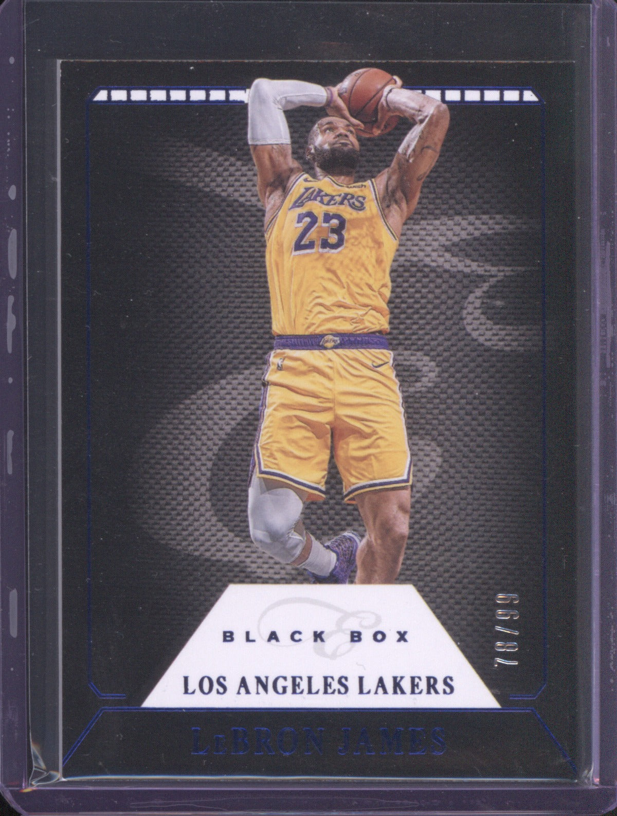 LeBron James 2019-20 Panini Chronicles Black Box Blue /99