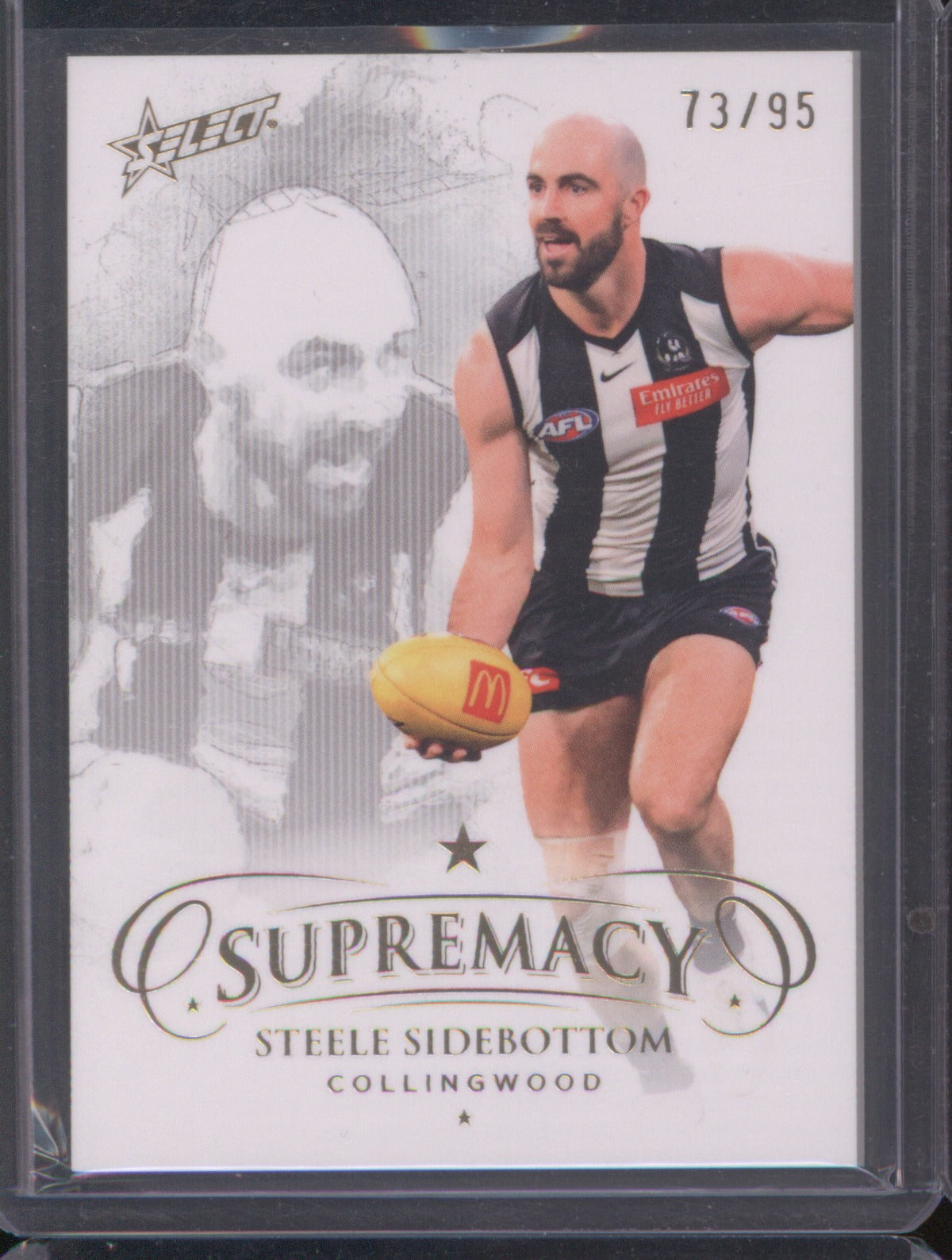 Steele Sidebottom 2023 AFL Select Supremacy Gold Base /95