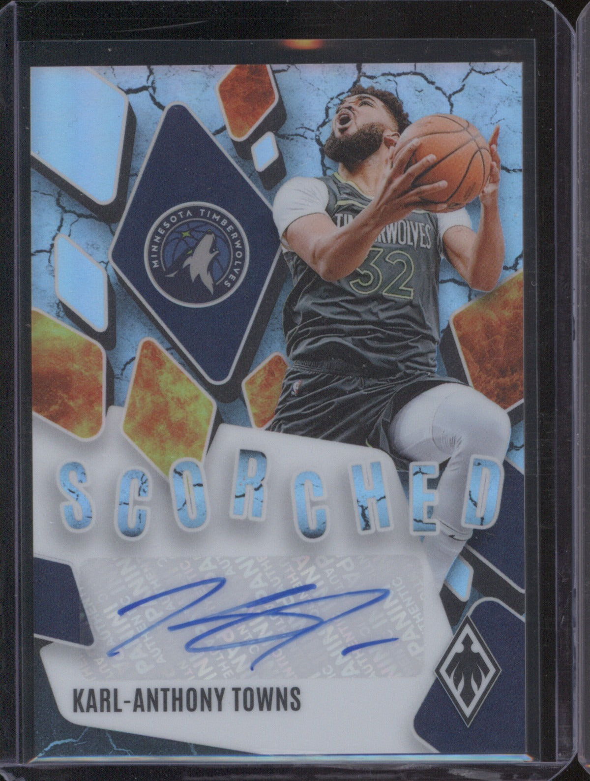 Karl-Anthony Towns 2023-24 Panini Phoenix #SCS-KAT Scorched Auto /99