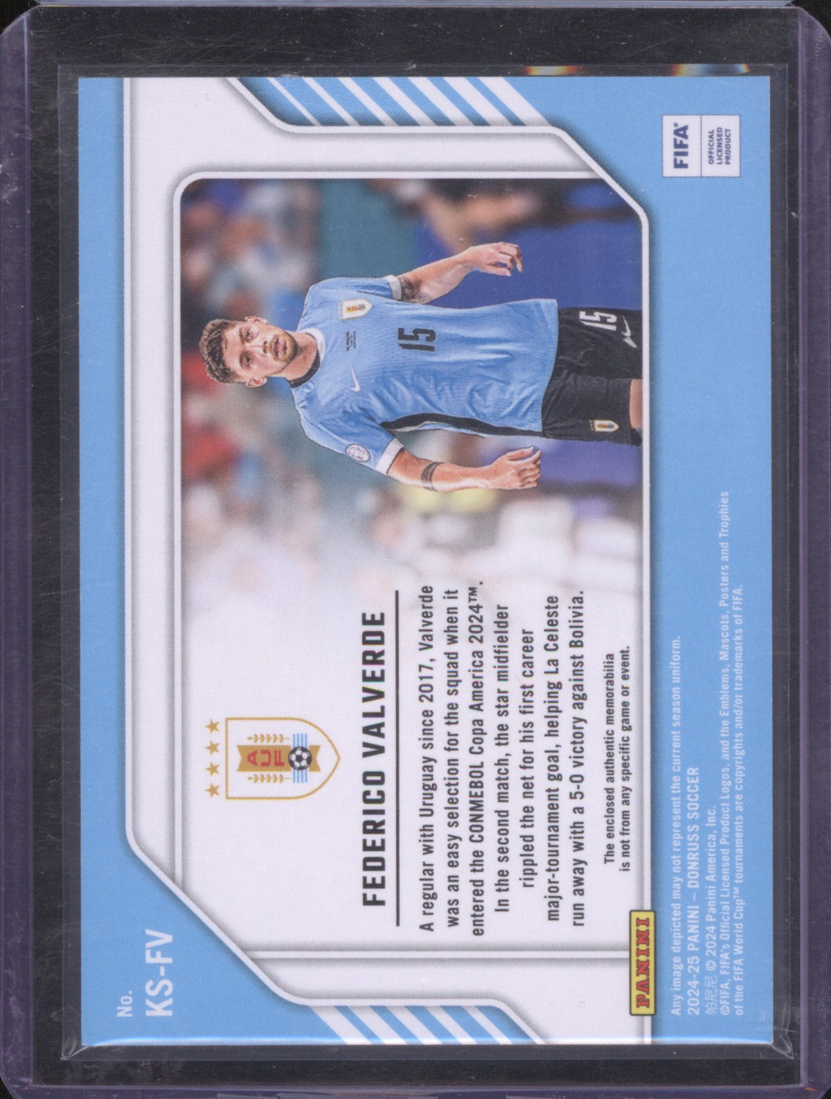 2024 Panini Donruss FIFA Kit Series Federico Valverde Jersey