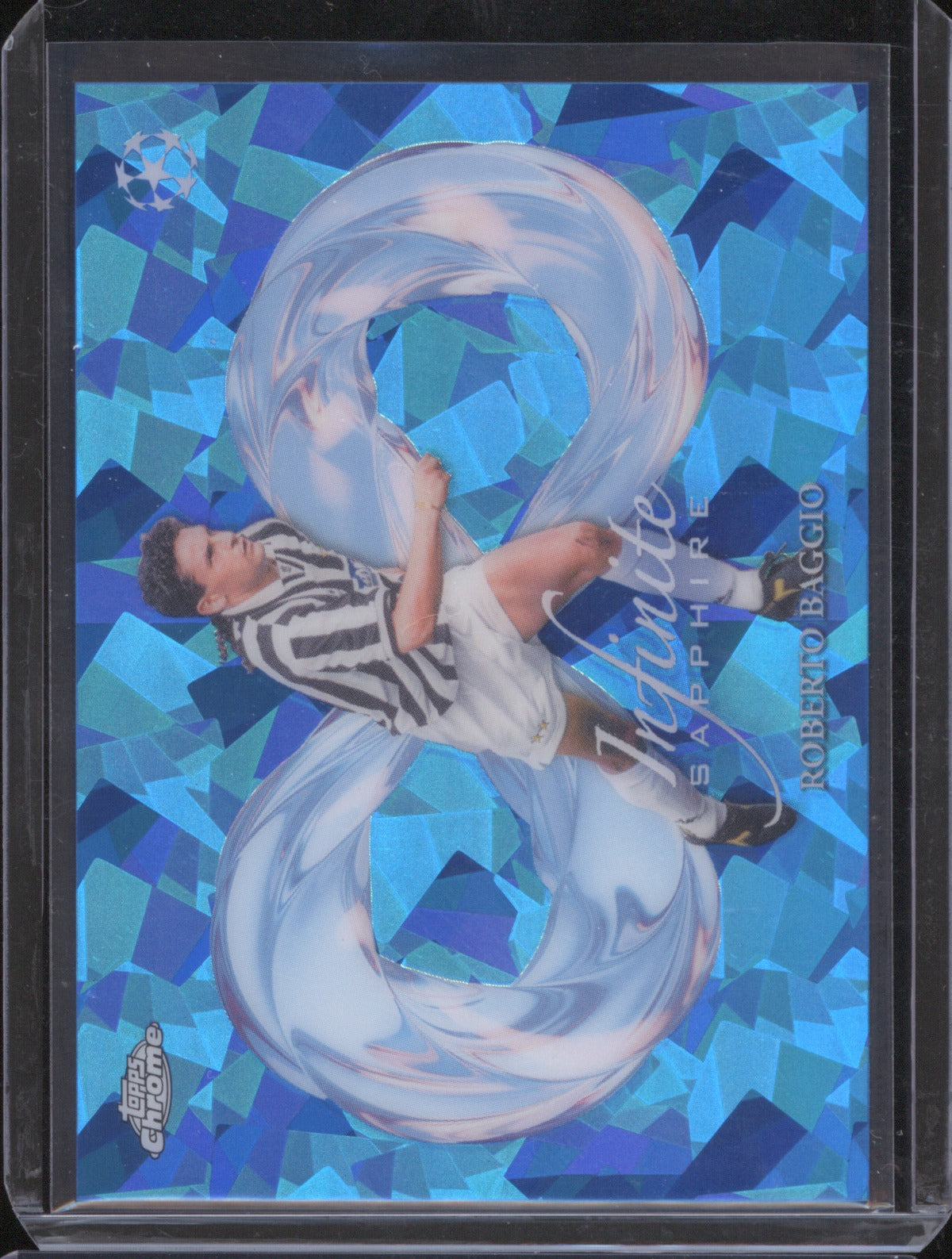 2025 Topps Chrome UEFA Roberto Baggio Infinite Sapphire