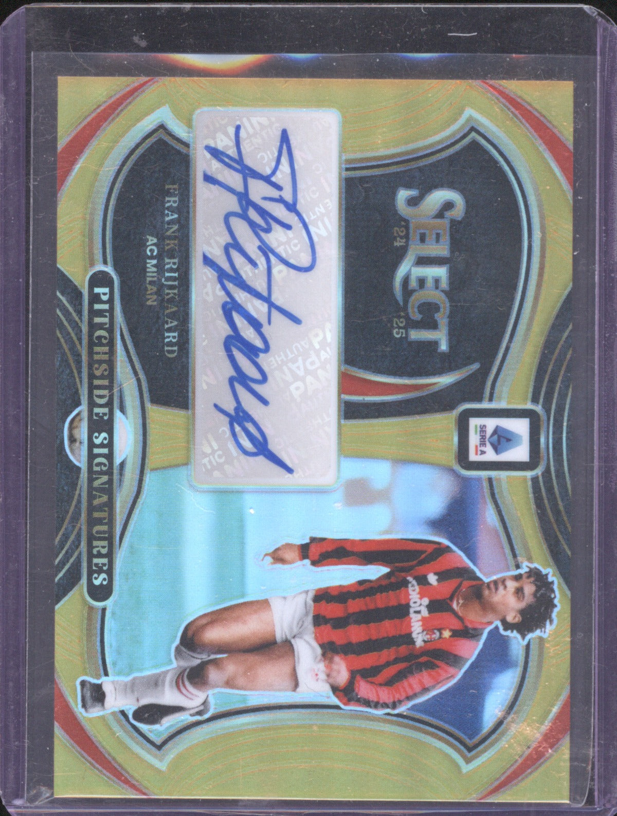 2024 Panini Select Frank Rijkaard #PS-FR Pitchside Signatures Gold 2/10