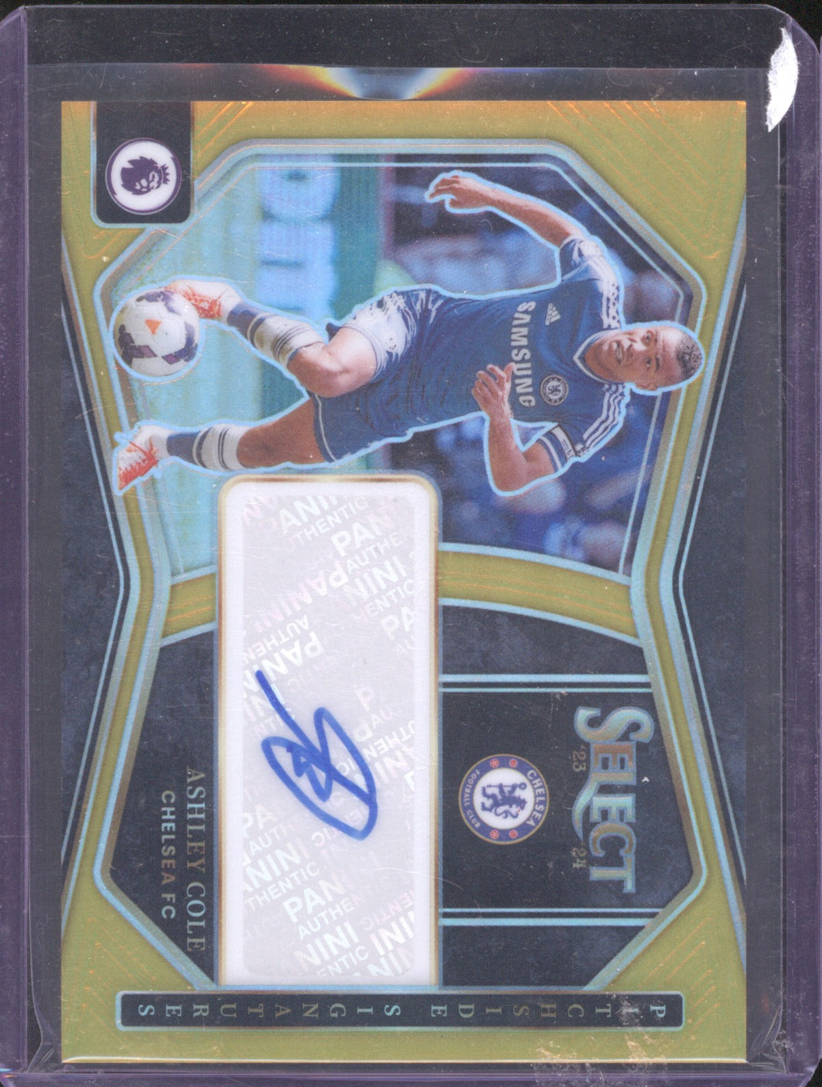 2023 Panini Select Ashley Cole Select Pitchside Signatures Gold 2/10