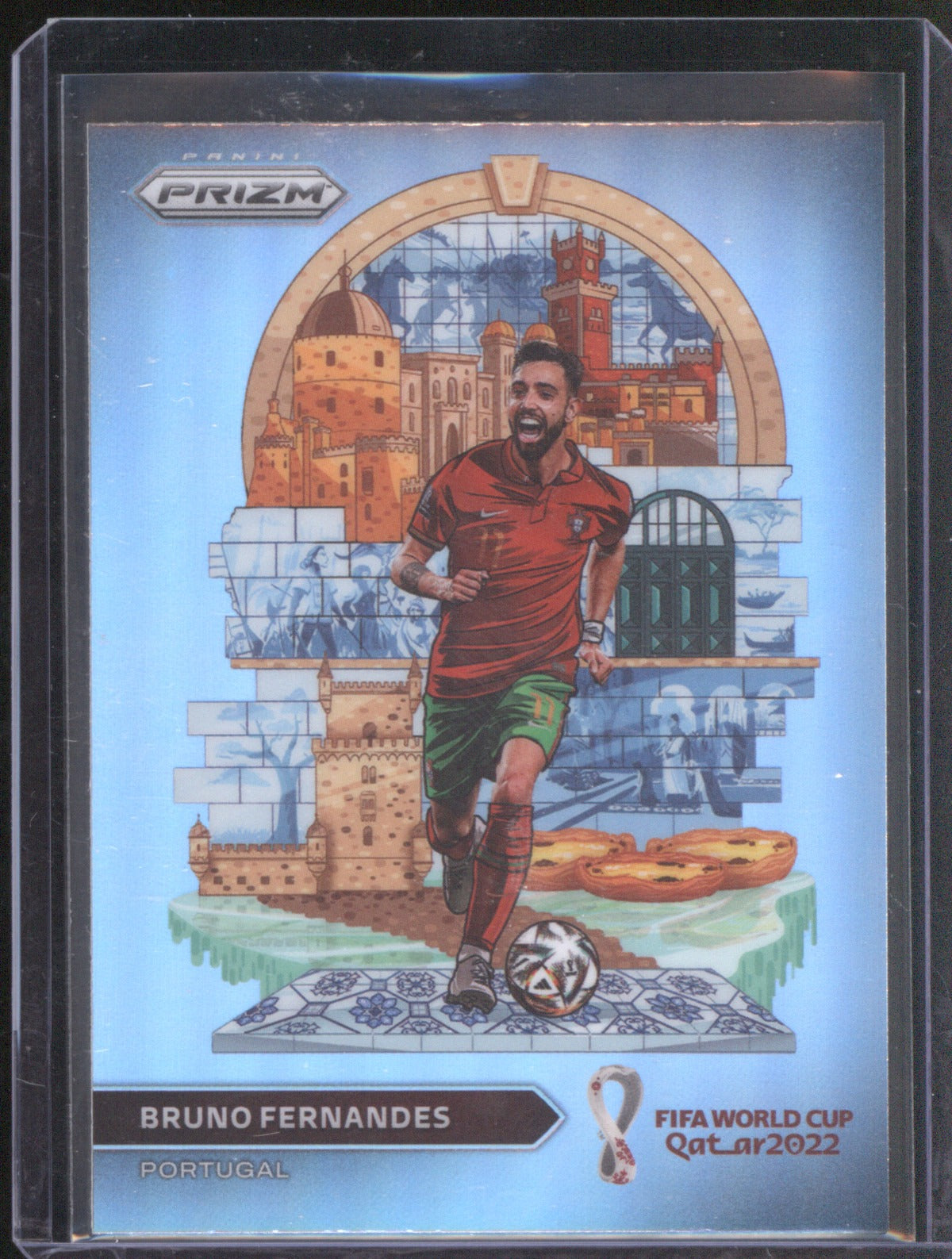2022 Panini World Cup Qatar Bruno Fernandes #20 National Landmarks