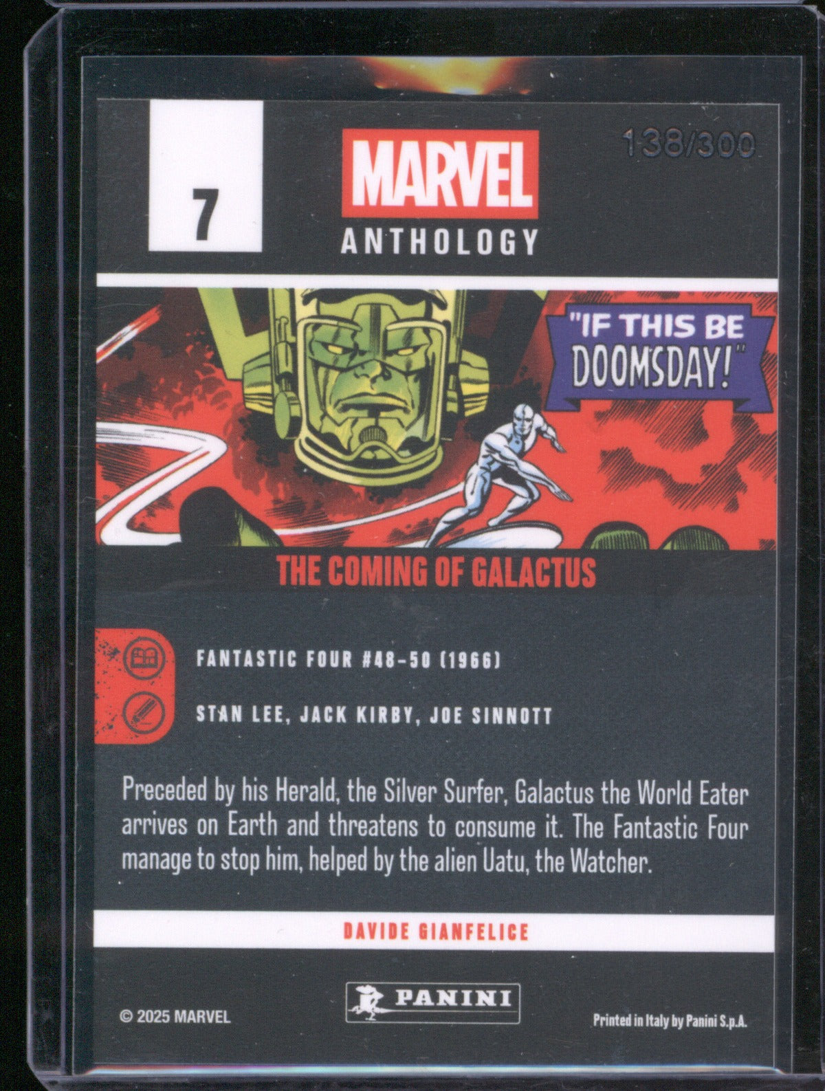 Galactus 2025 Panini Marvel Anthology 7 Holo /300