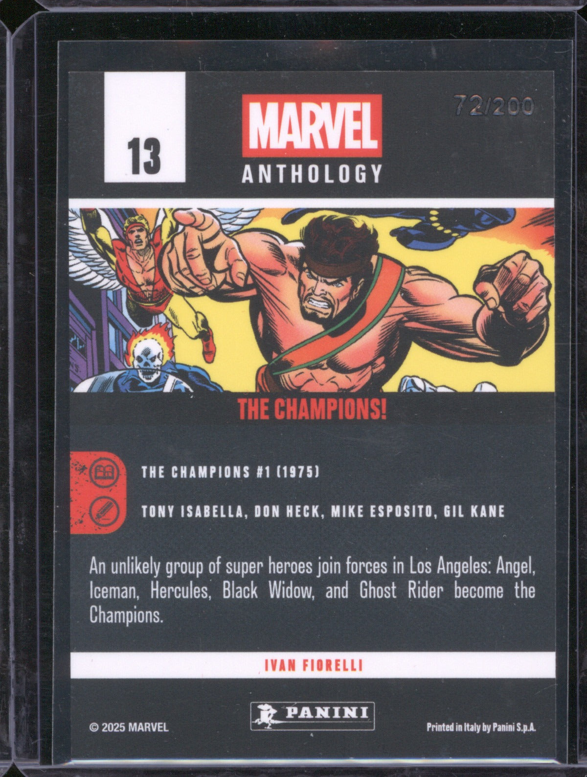 2025 Panini Marvel Anthology 13 The Champions! Holo /200