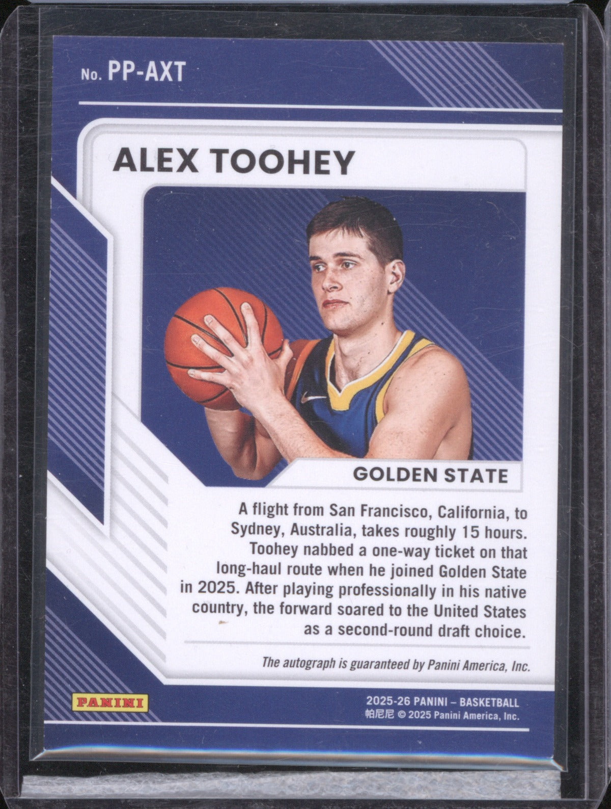 2025-26 Panini Donruss Alex Toohey PP-AXT Pen Pals Auto