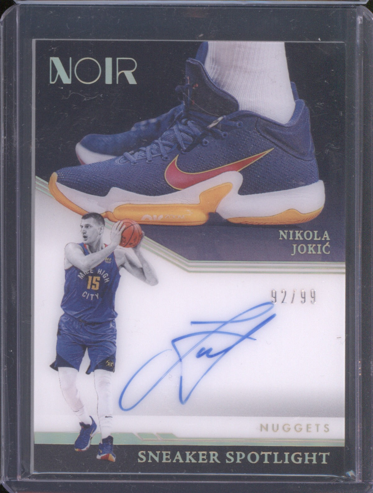 2021-22 Panini Noir SNS-NJK Nikola Jokic Sneaker Spotlight Autograph /99