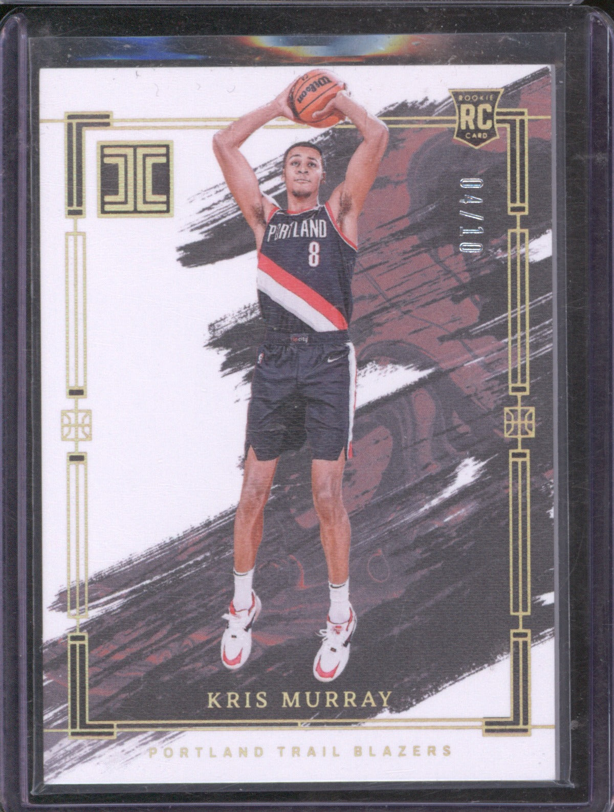 2023-24 Panini Impeccable 10 Kris Murray Holo Gold /10