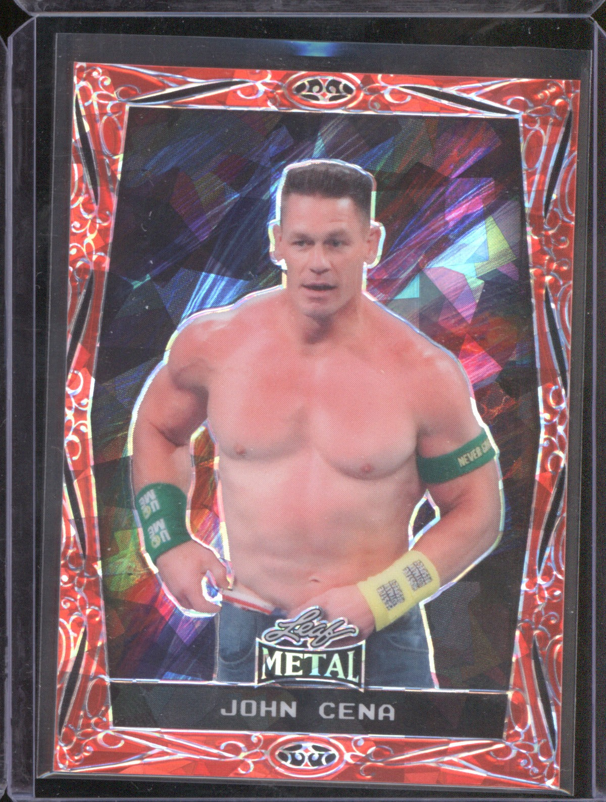 2024 Leaf Metal John Cena 2/7 Red Crystals