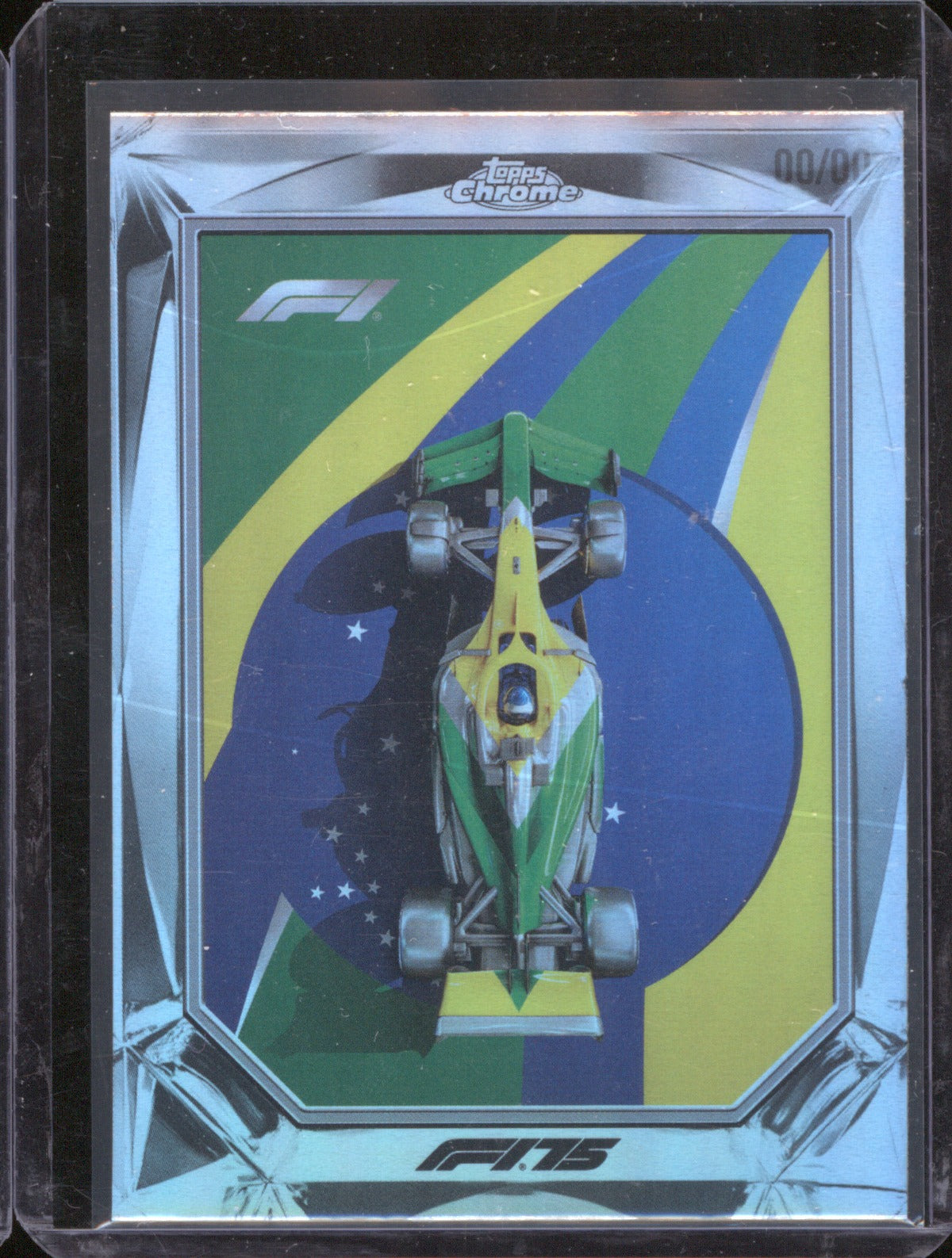 2025 Topps Chrome Formula 1 #F175-5 Brazilian Tribute Diamond Drives