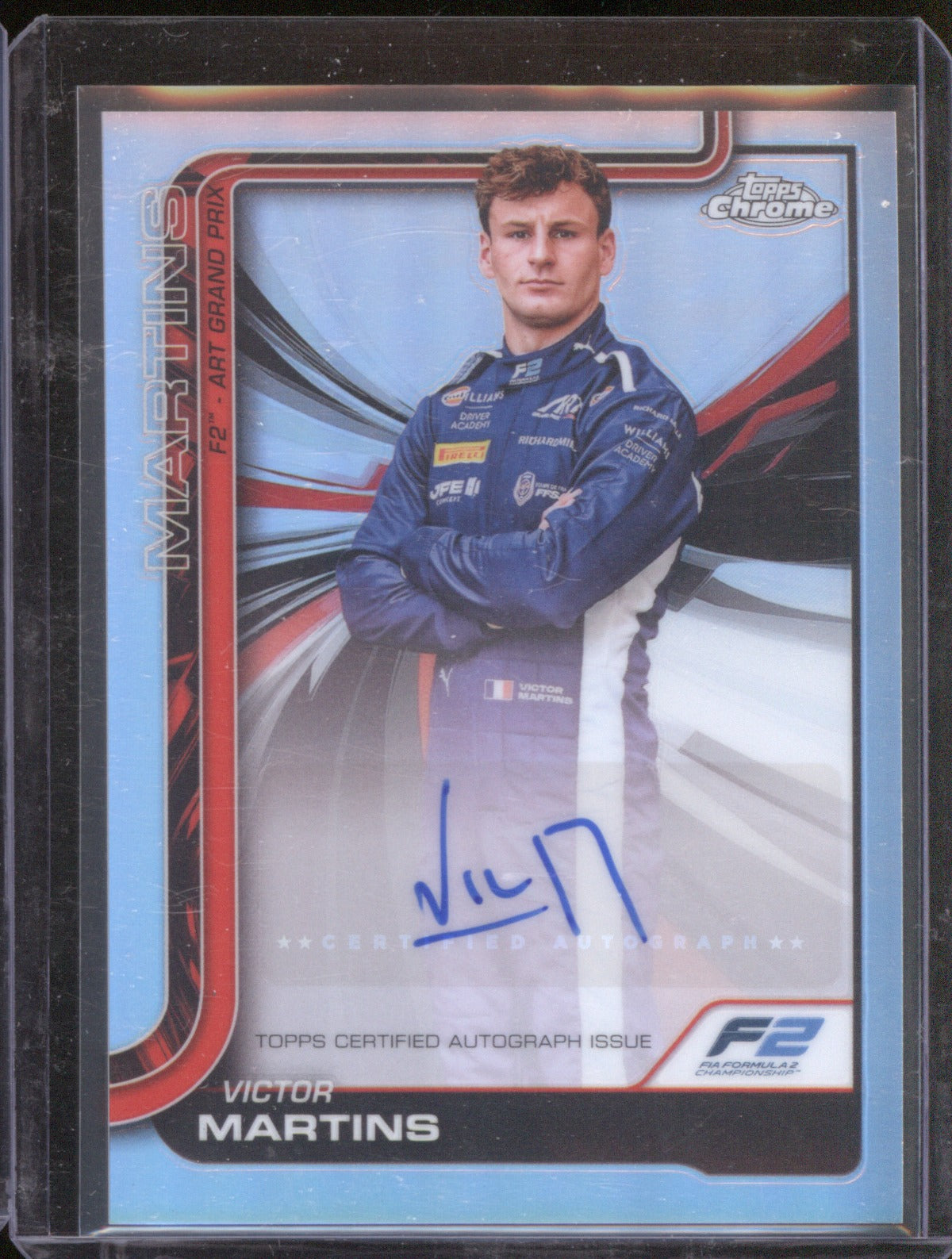 2025 Topps Chrome Formula 1 Victor Martins Refractor Auto F2 - ART