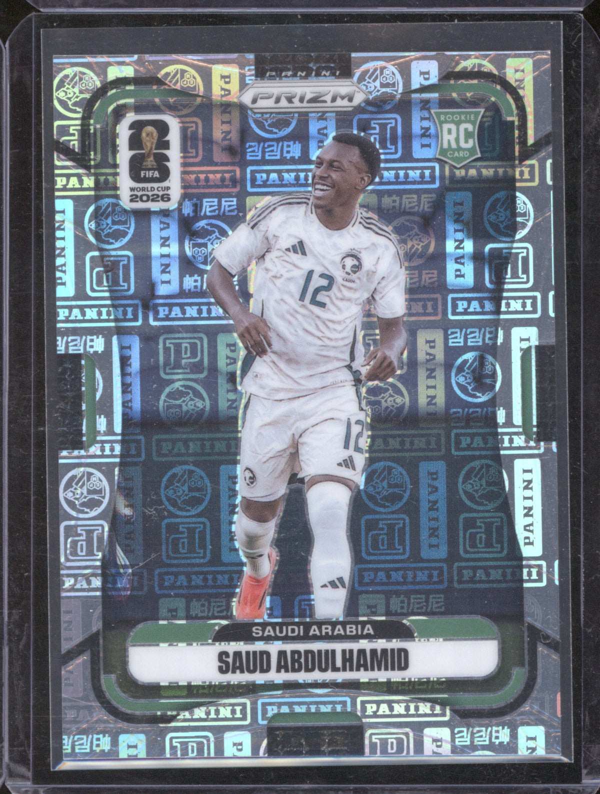2026 Panini Prizm FIFA World Cup Saud Abdulhamid #384 Logo RC 58/61