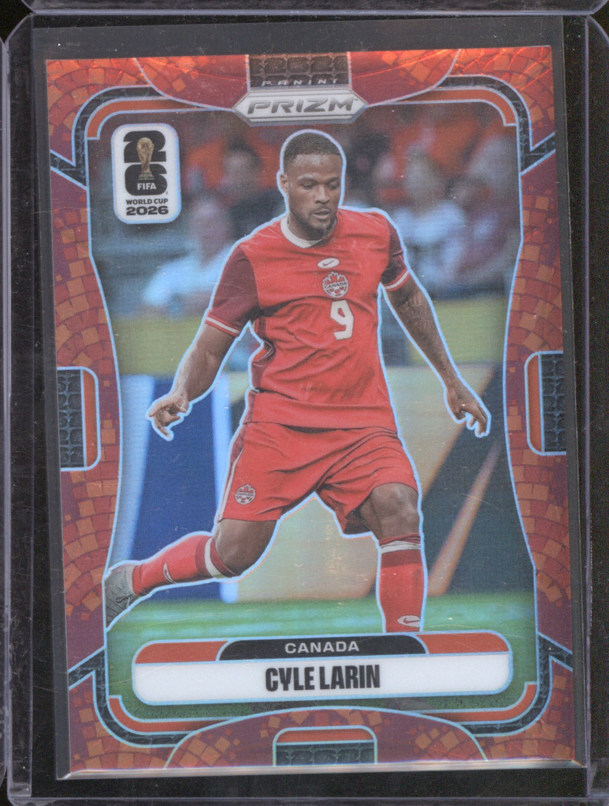2026 Panini Prizm FIFA World Cup Cyle Larin #164 Maple Leaf 13/86