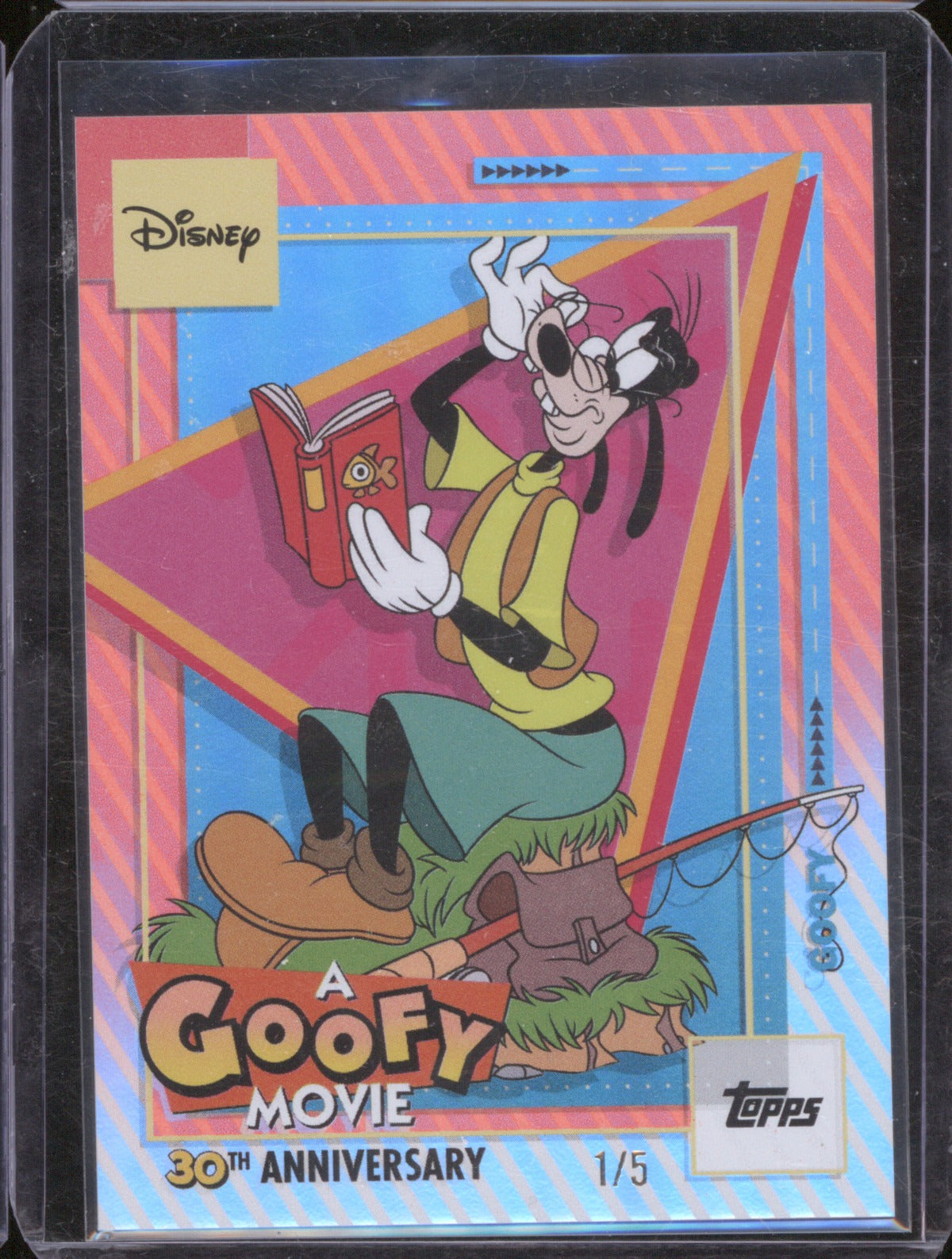 2026 Topps Disney Neon Goofy 30th Anniversary Red 1/5