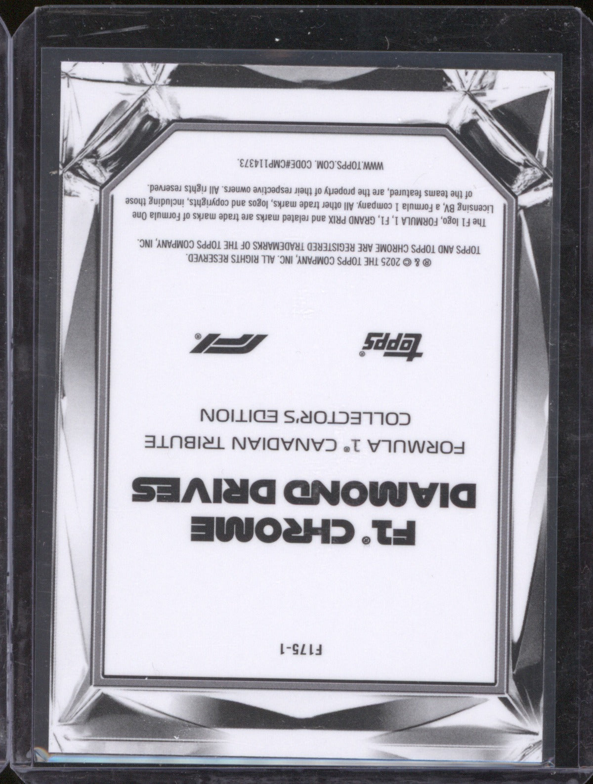 2025 Topps Chrome Formula 1 #F175-1 Canadian Tribute Diamond Drives