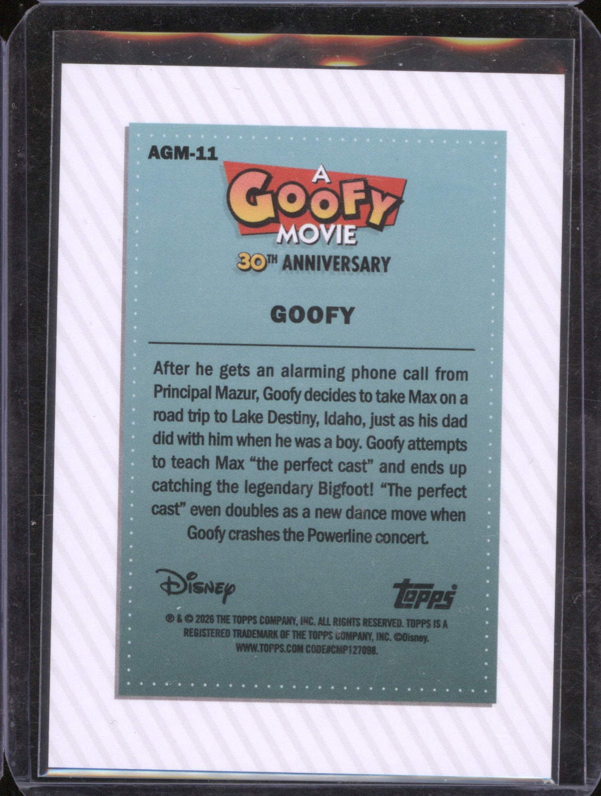 2026 Topps Disney Neon Goofy 30th Anniversary Red 1/5