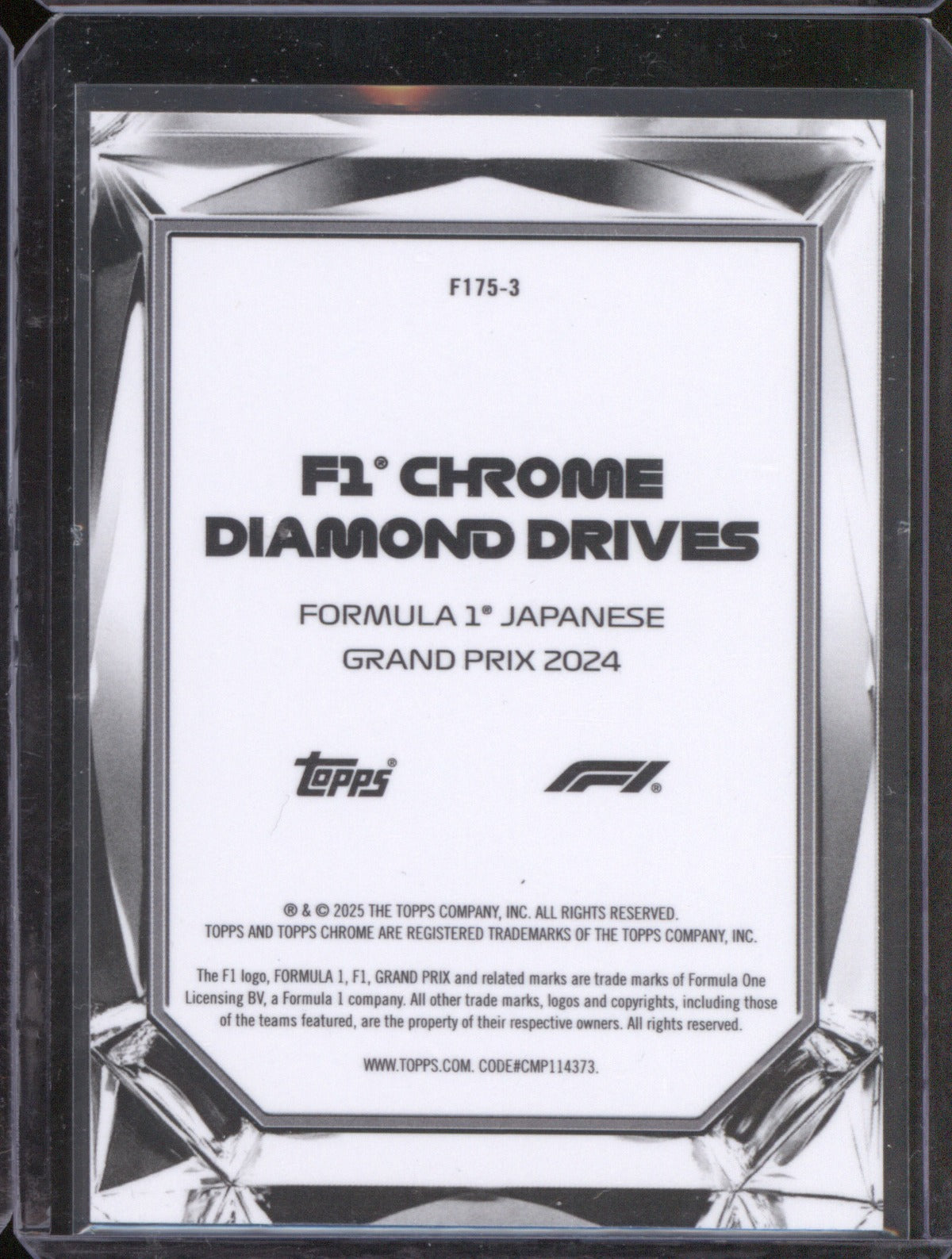 2025 Topps Chrome Formula 1 Japanese Grand Prix Diamond Drives