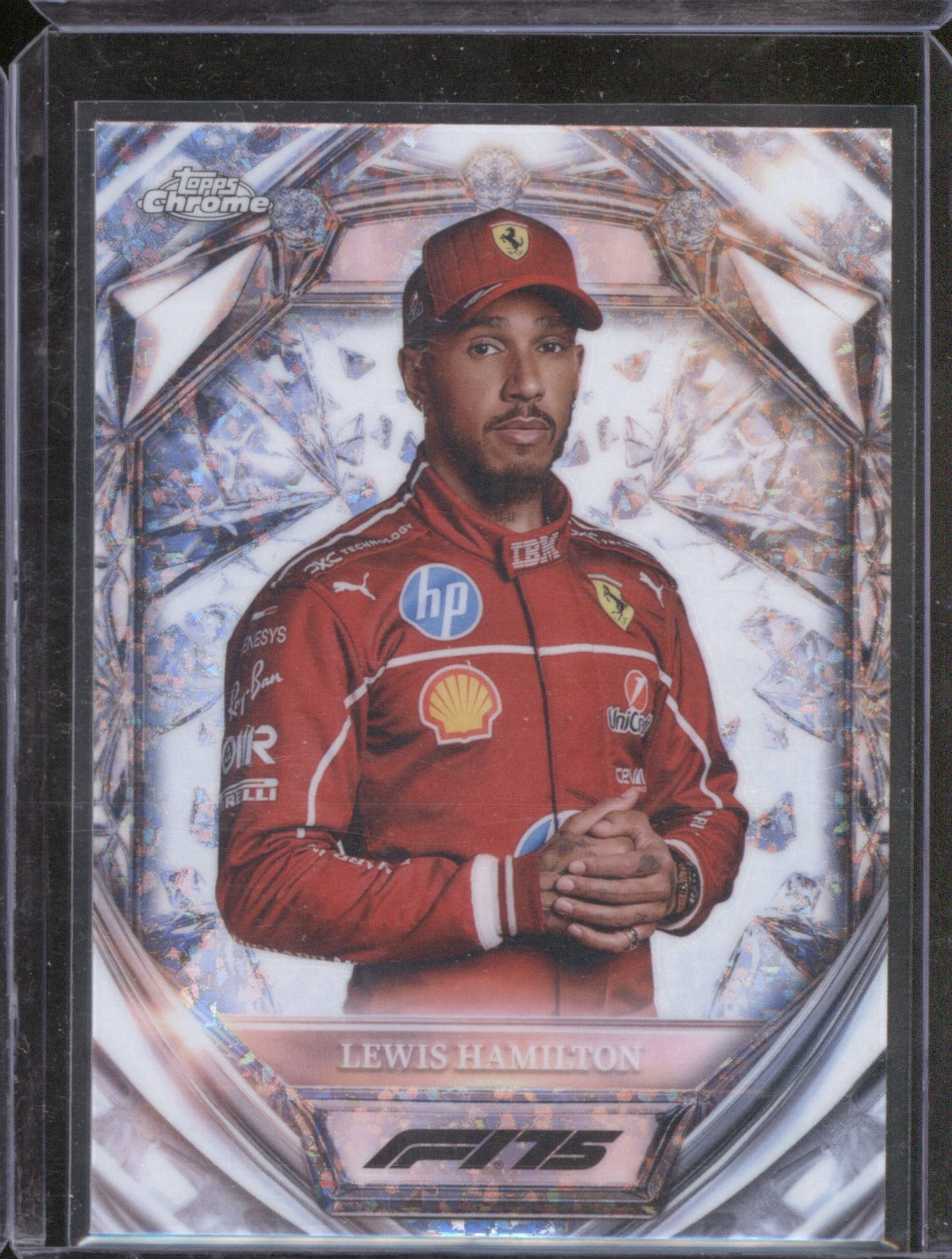 2025 Topps Chrome Formula 1 Lewis Hamilton Diamond 75th Anniversary