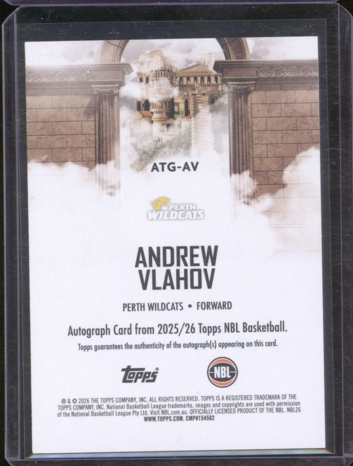2025-26 Topps NBL Andrew Vlahov All-Time Greats