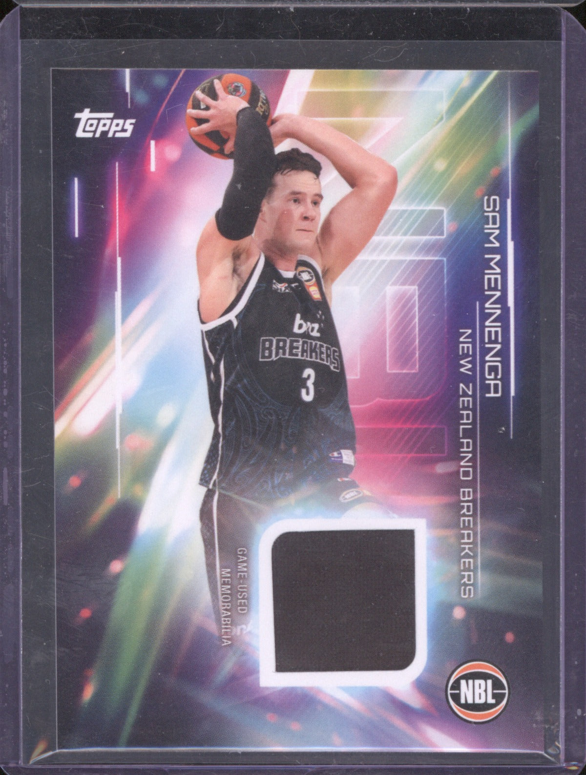 2025-26 Topps NBL Sam Mennenga Game Used Jersey