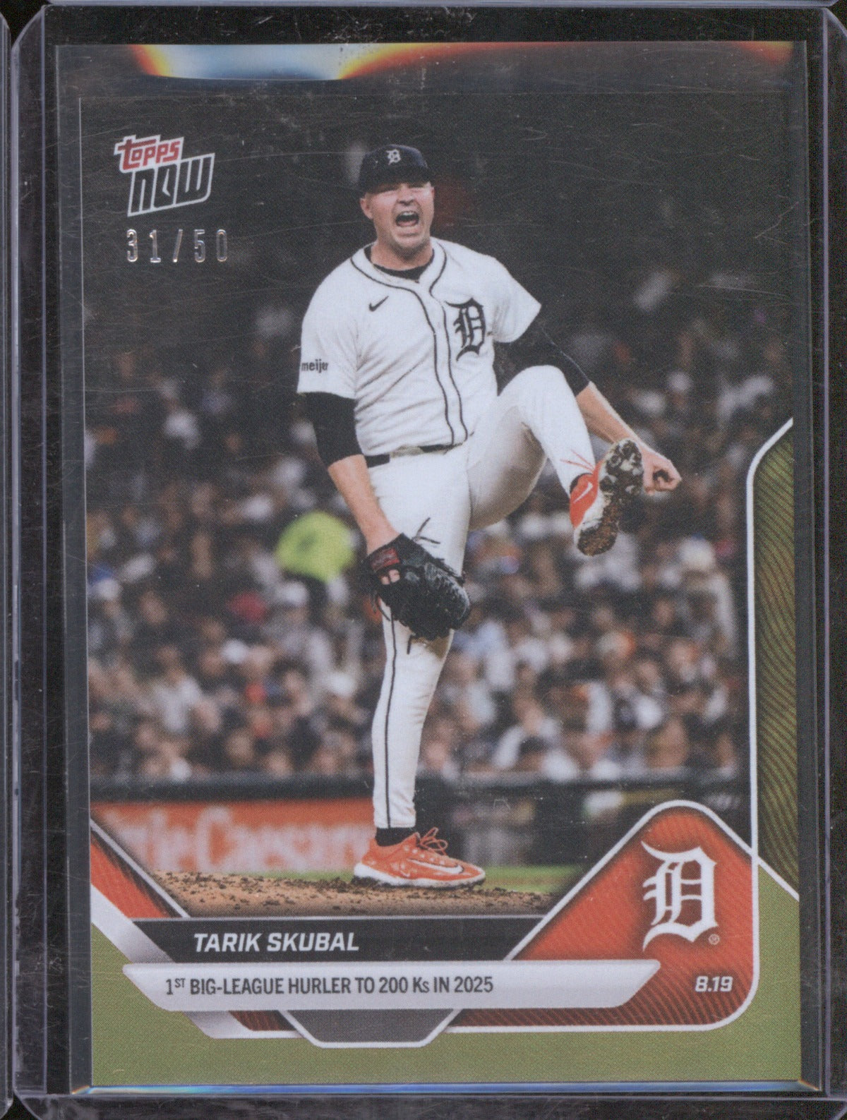 Tarik Skubal 2025 Topps Now #575 Gold Foil /50