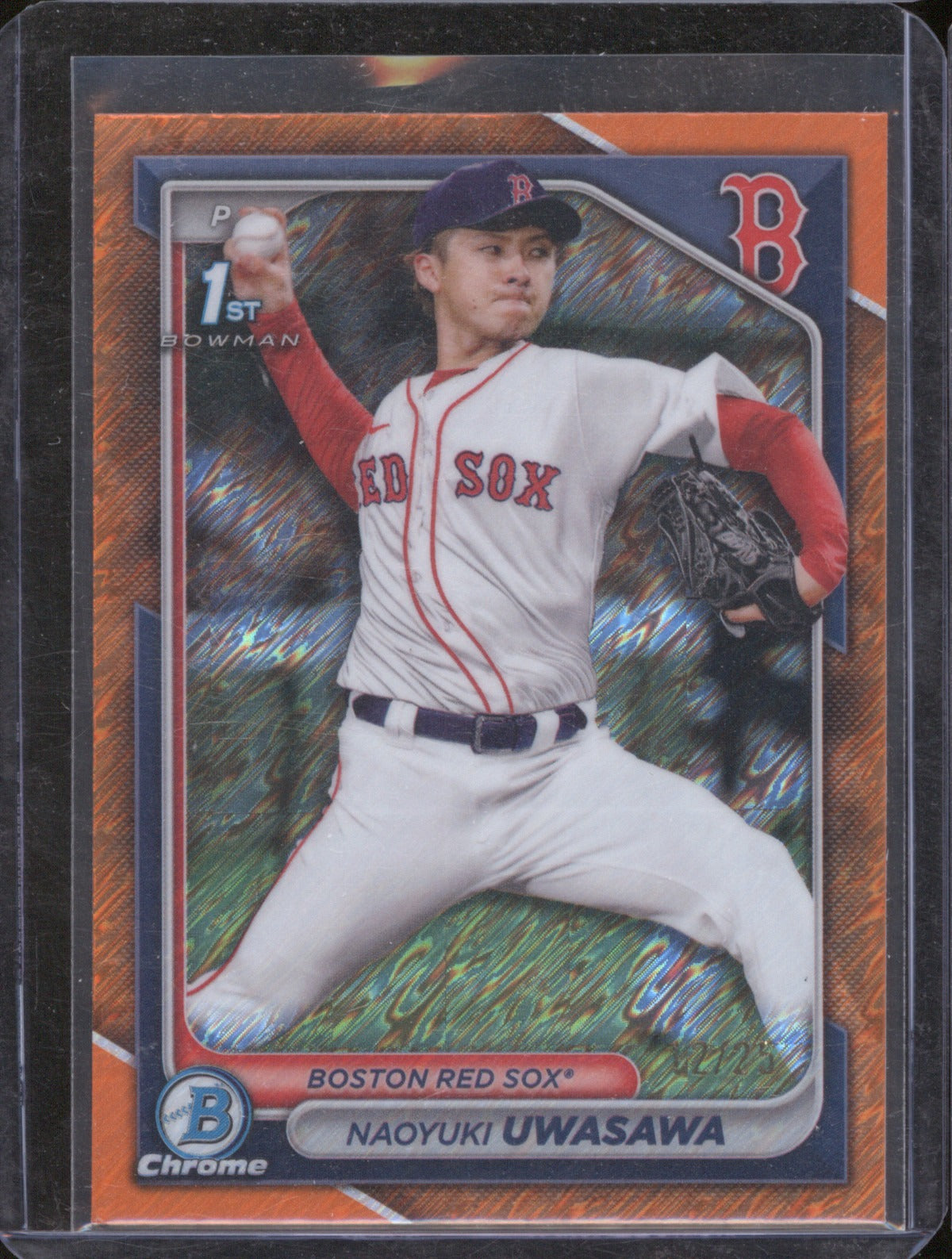 2024 Bowman Chrome Naoyuki Uwasawa 1st Bowman Orange Shimmer /25
