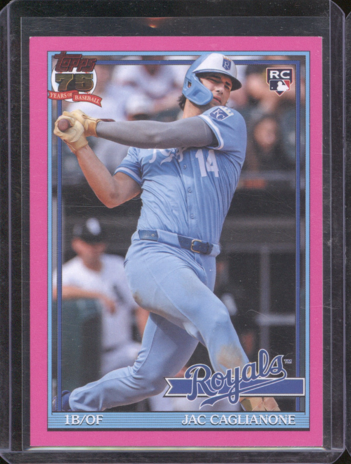 2026 Topps Series 2 Jac Caglianone 75th Anniversary Pink RC