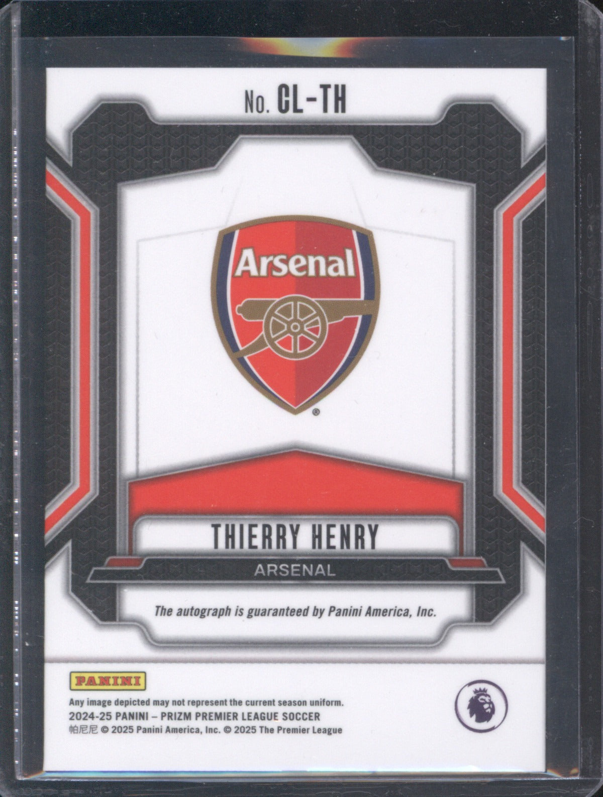 Thierry Henry 2024-25 Panini Prizm #CL-TH Club Legends Auto