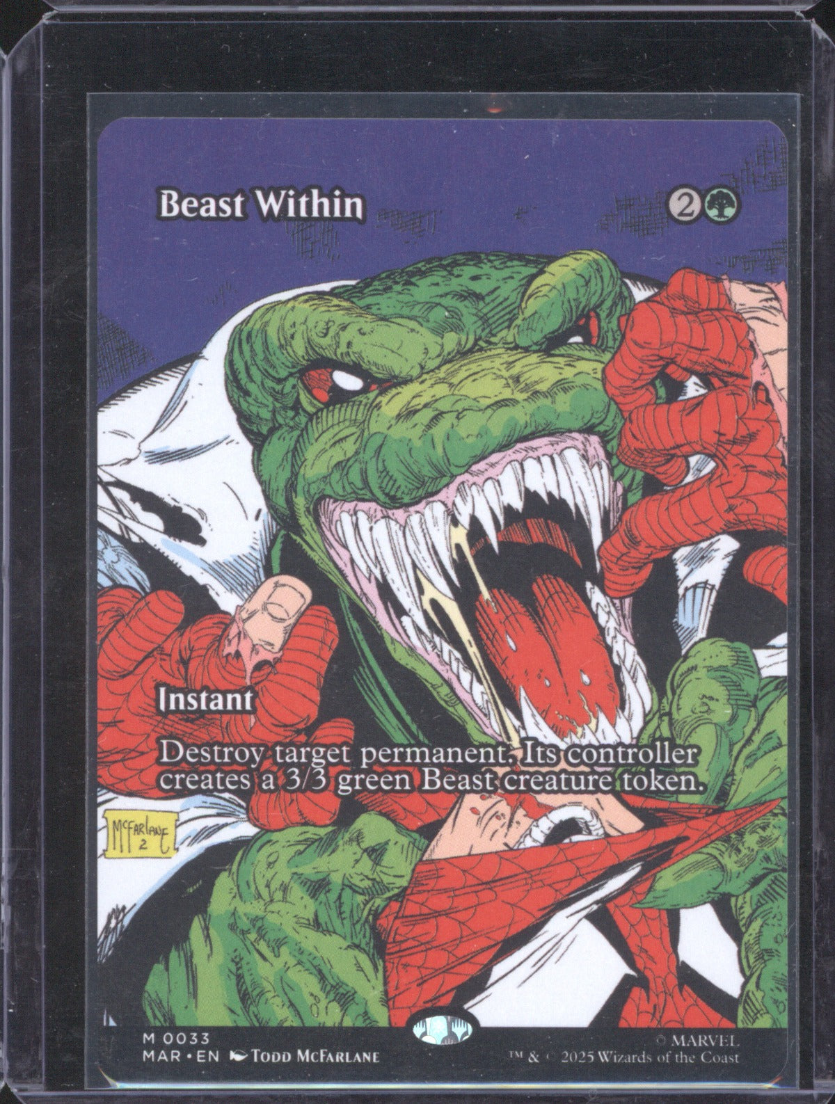 Beast Within 2025 MTG Wizards of the Coast Spider-Man 33 Borderless