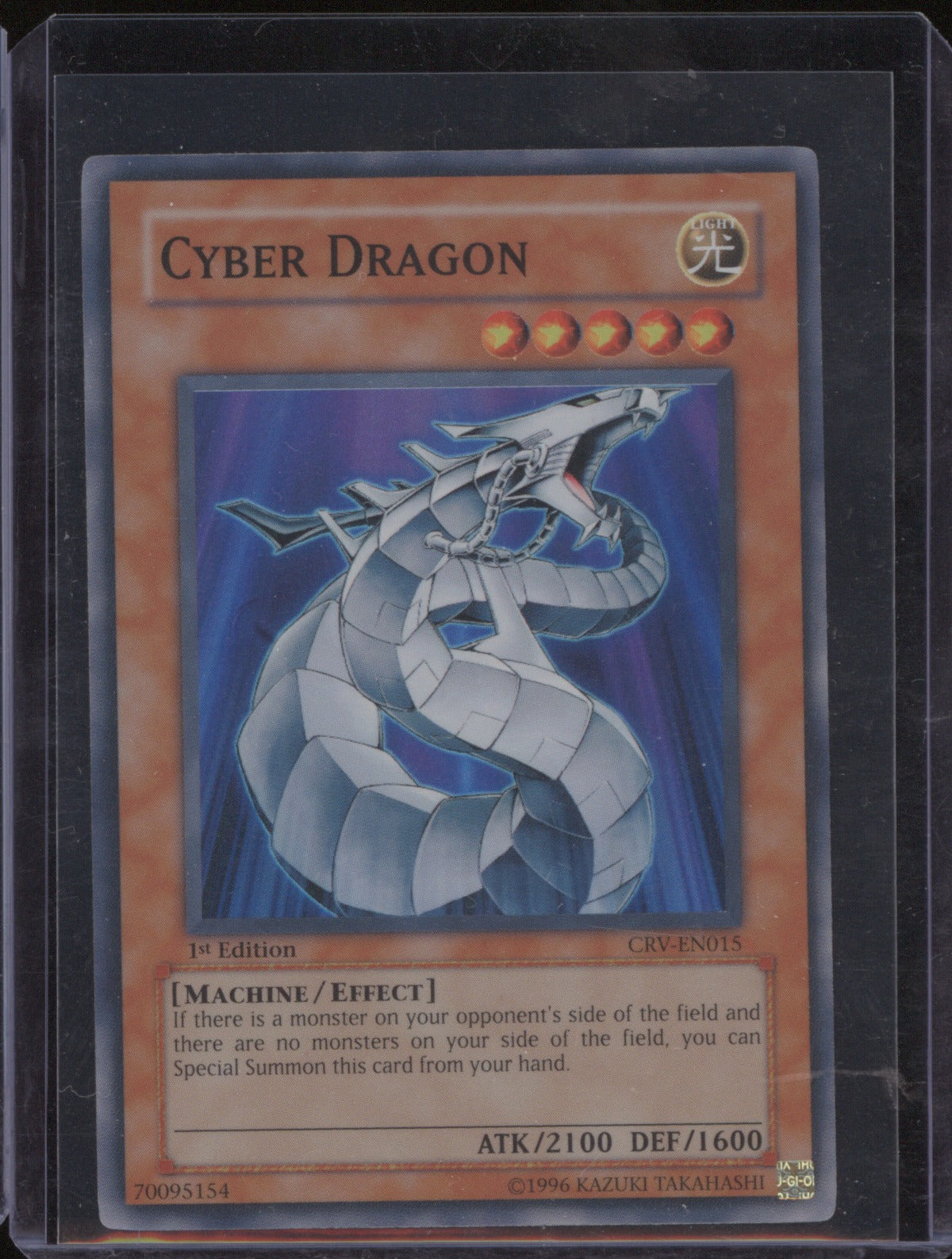 Cyber Dragon 1999 Yu-Gi-Oh Konami Cybernetic Revolution #CRV-EN015 Super Rare