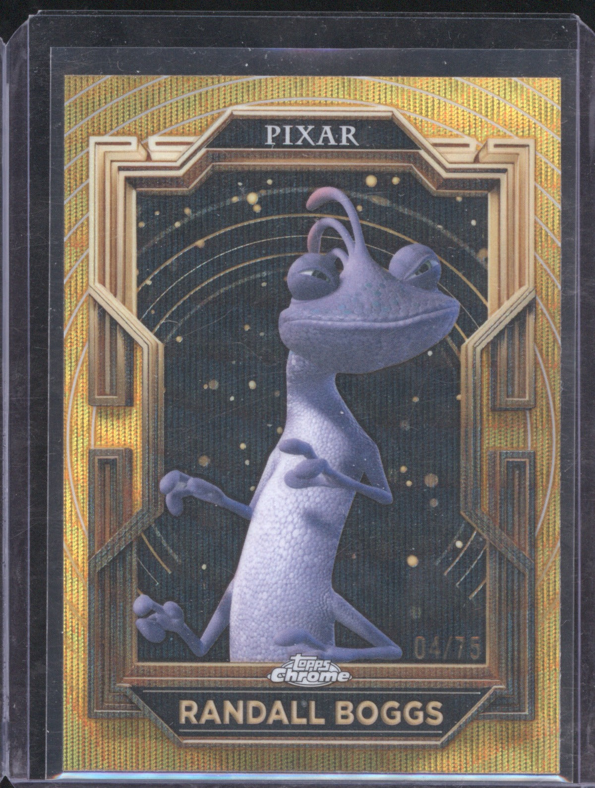 Randall Boggs 2025 Topps Pixar Gold #23 Gold Wave Etch /75