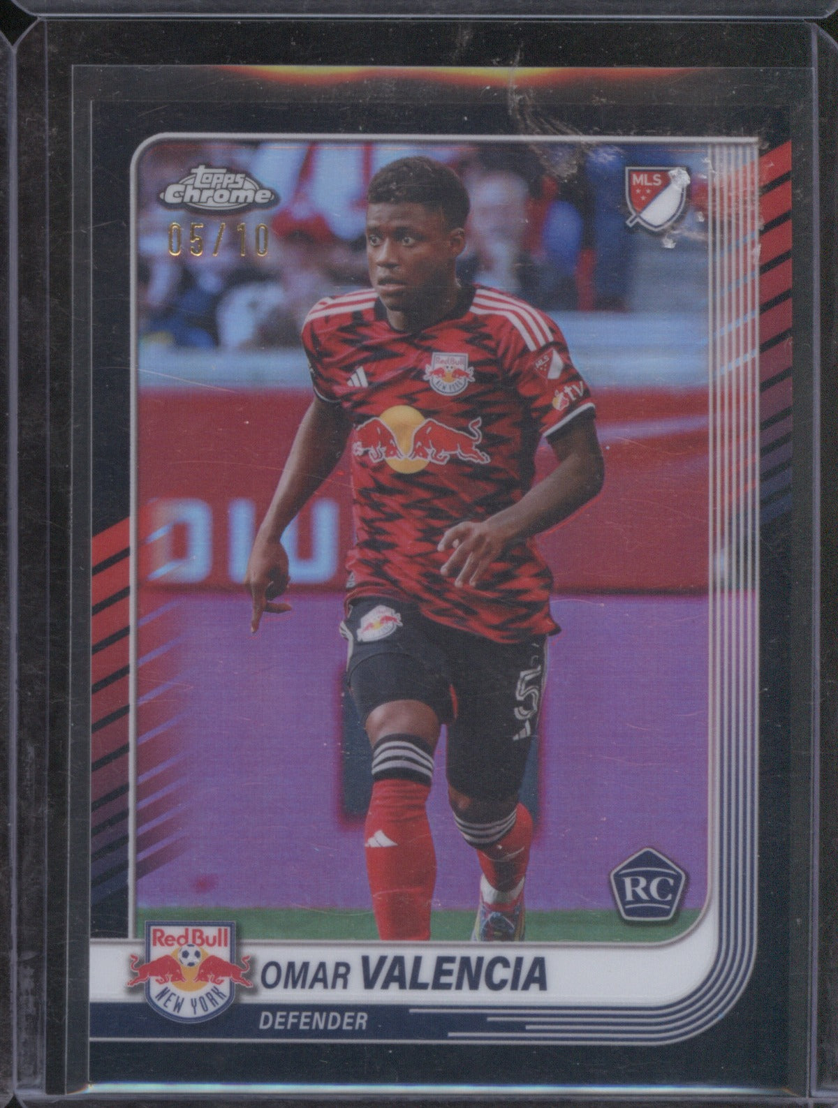 2025 Topps Chrome MLS Omar Valencia 94 Black Refractor /10